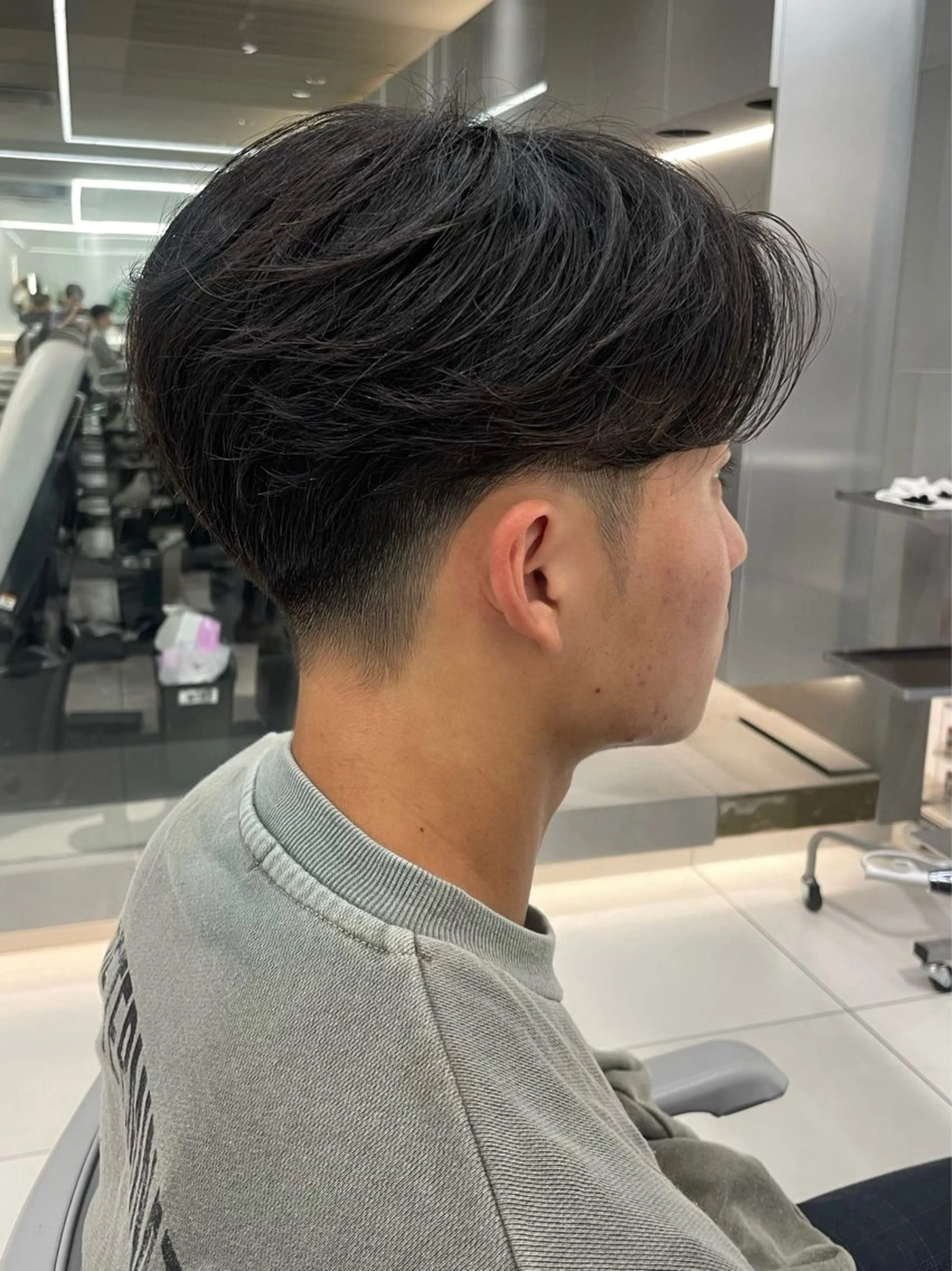 ショート メンズ センターパート カット センターパート/ マッシュ 小野 樹のヘアスタイル