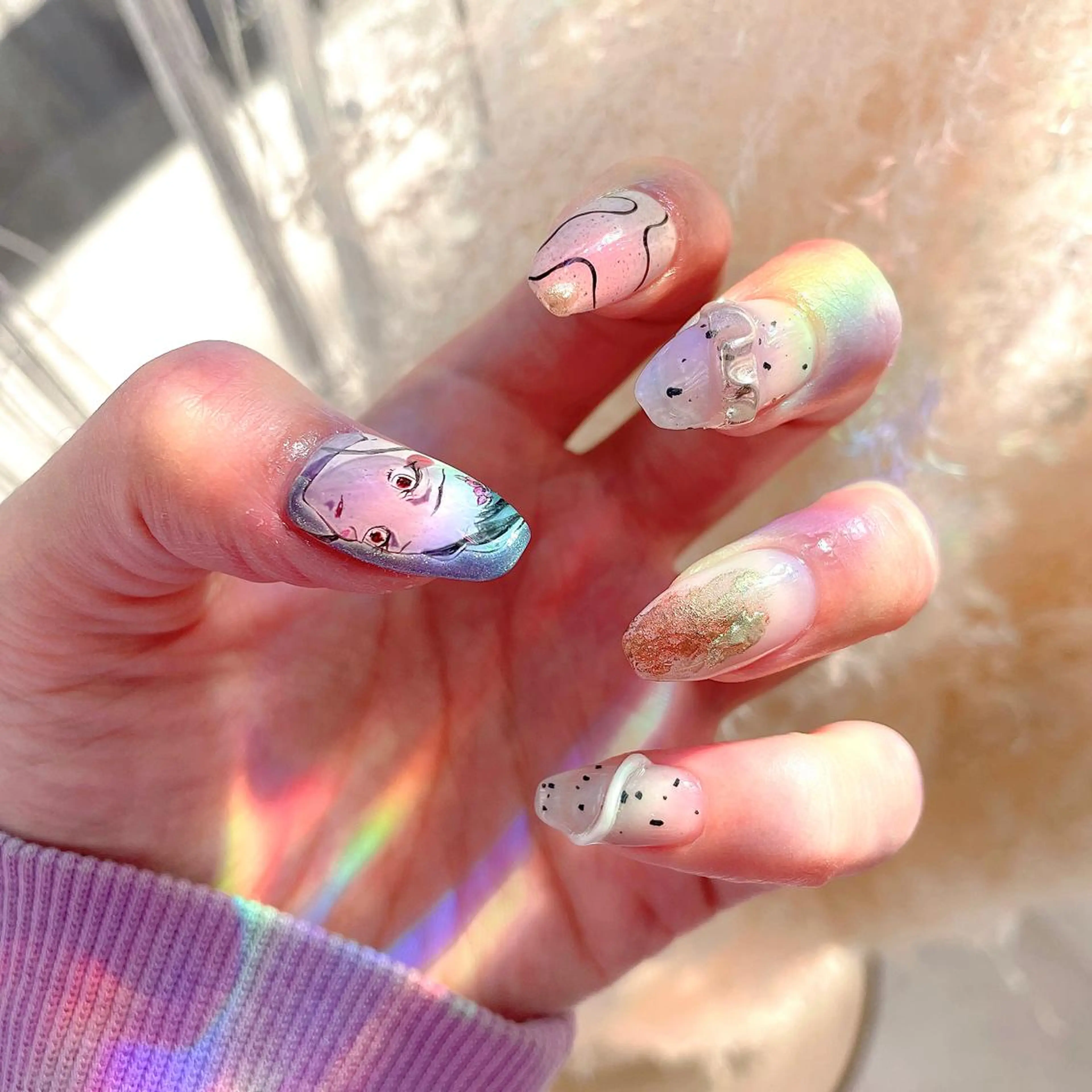 ネイル 持ち込み ハンドネイル ハンドケア NAIL SALON le'anaのネイルデザイン