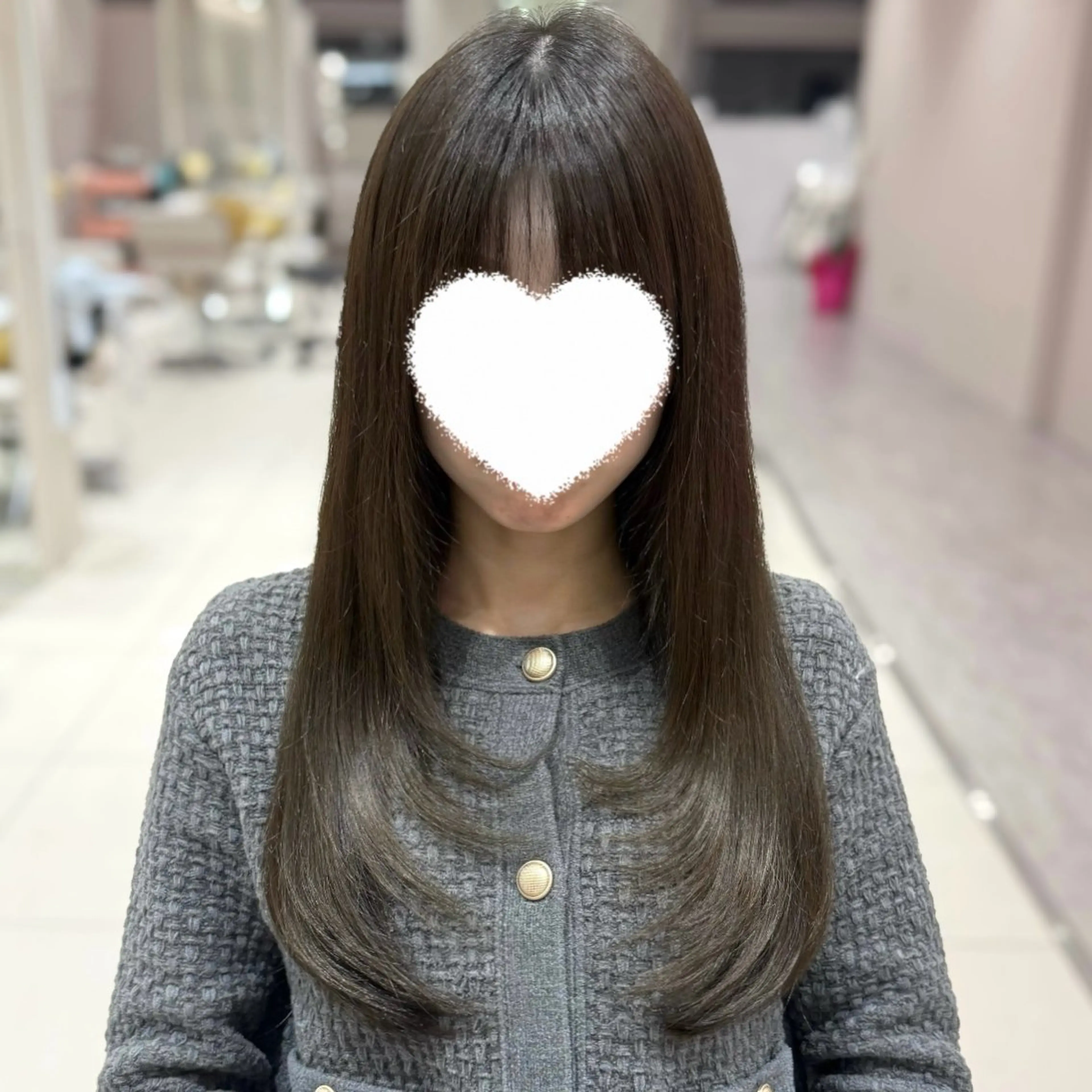 ロング カラー カット トリートメント 内田 志乃のヘアスタイル