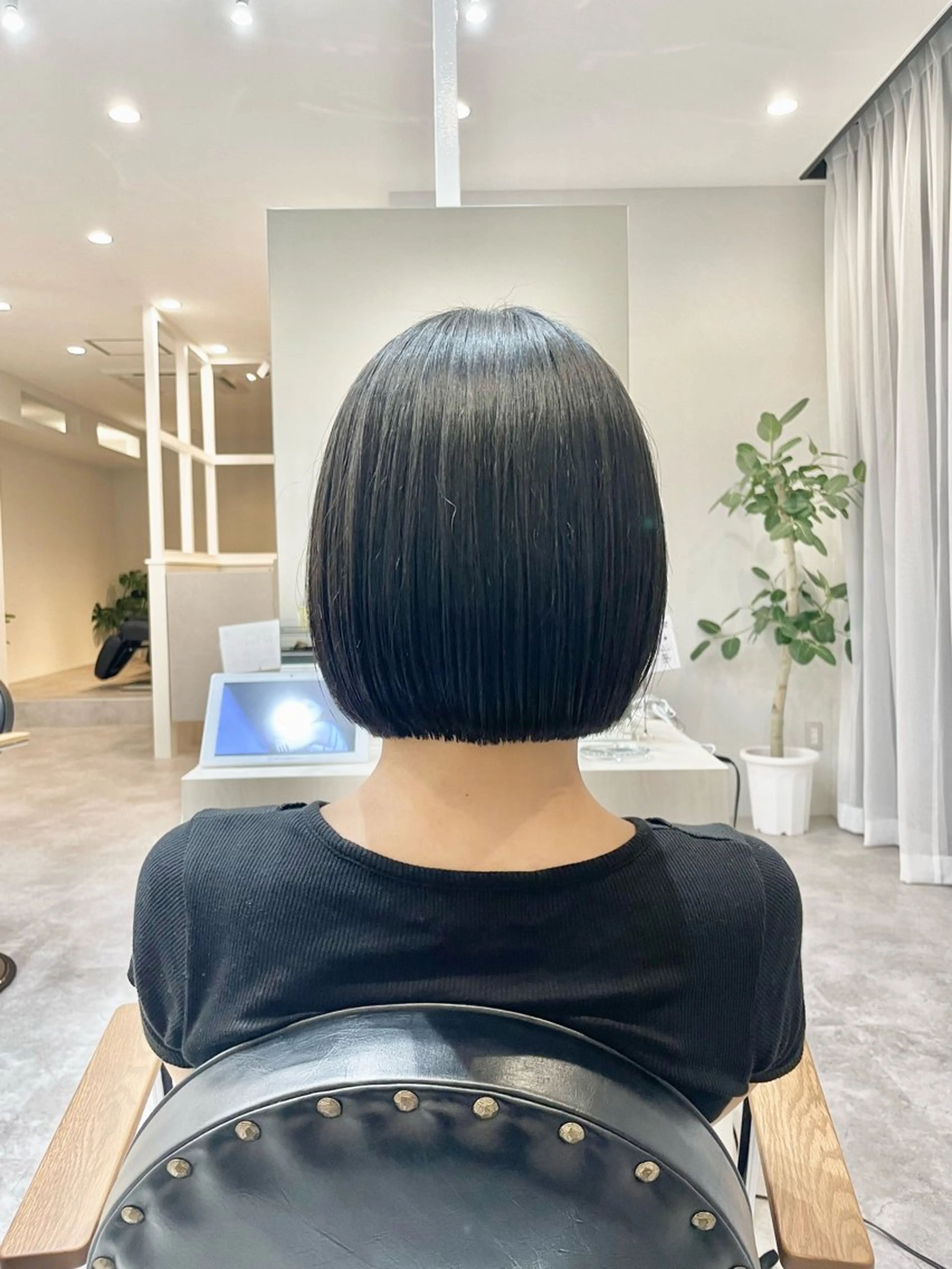 ミディアム ボブ カット 縮毛矯正 髪質改善/ 上村旺武のヘアスタイル