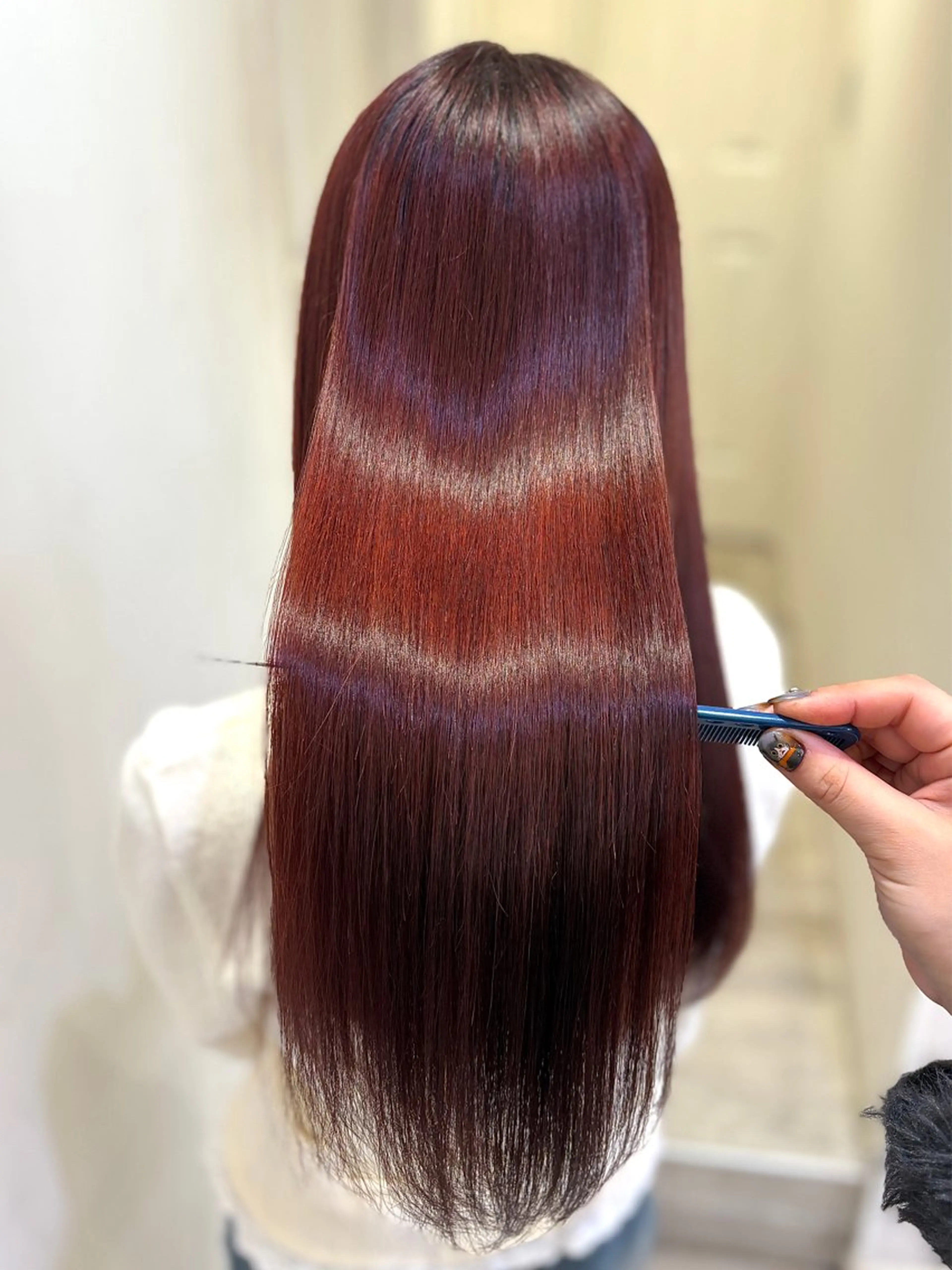 ロング カラー 💙mai🫧 縮毛矯正・ハイライトのヘアスタイル