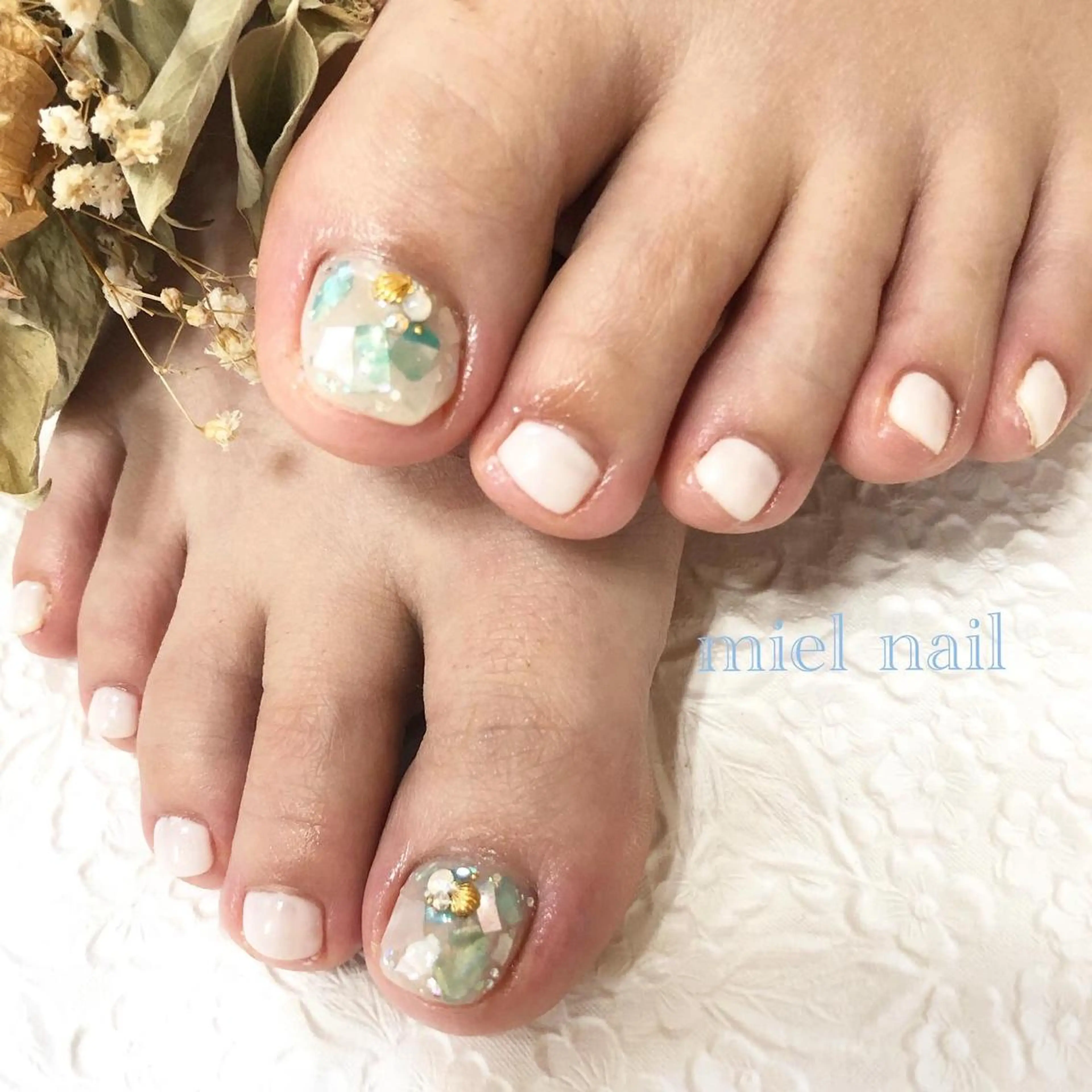 ネイル フットネイル miel nailのネイルデザイン