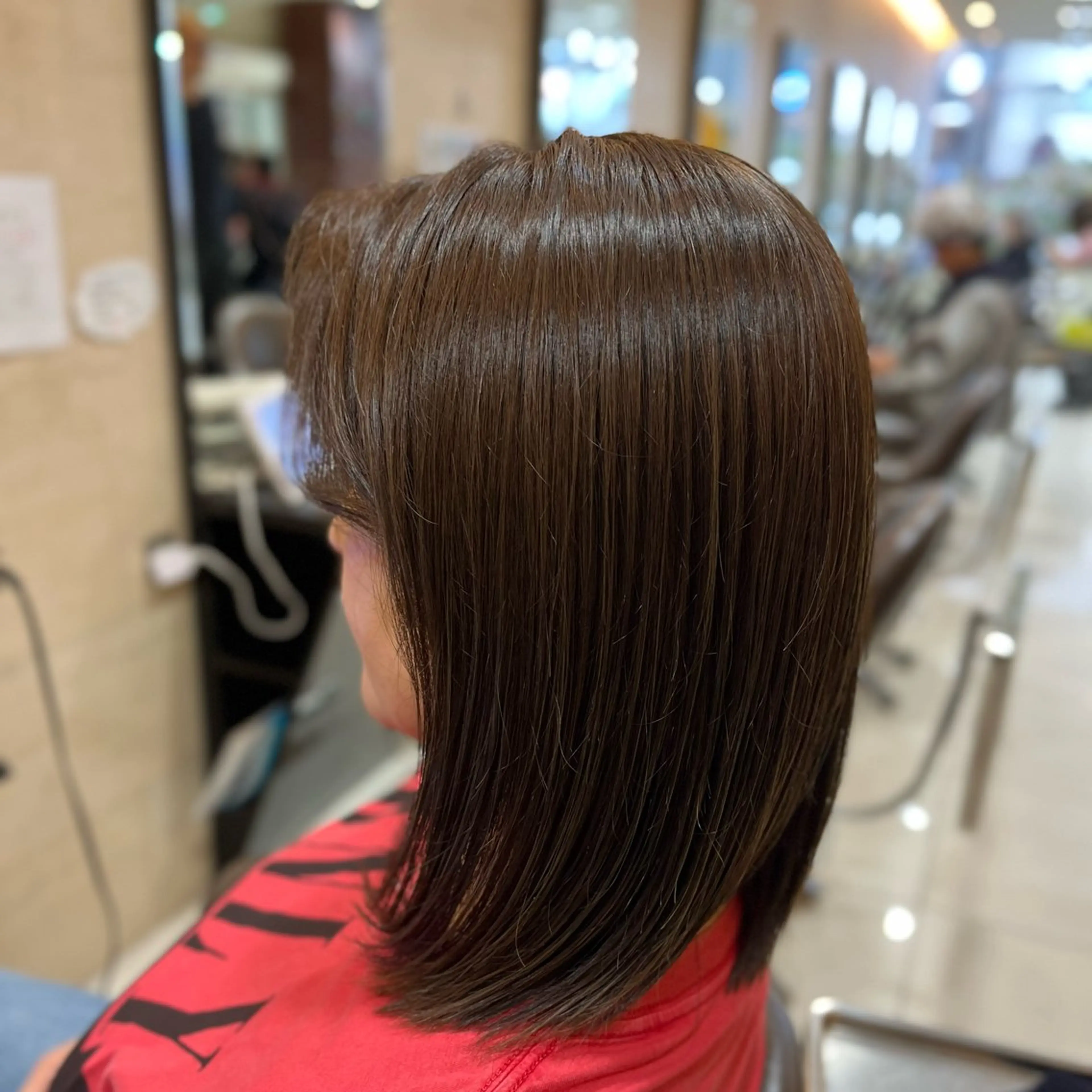 ミディアム カット ヘアカラー 艶髪ブリーチカラー 💗manaka💗のヘアスタイル