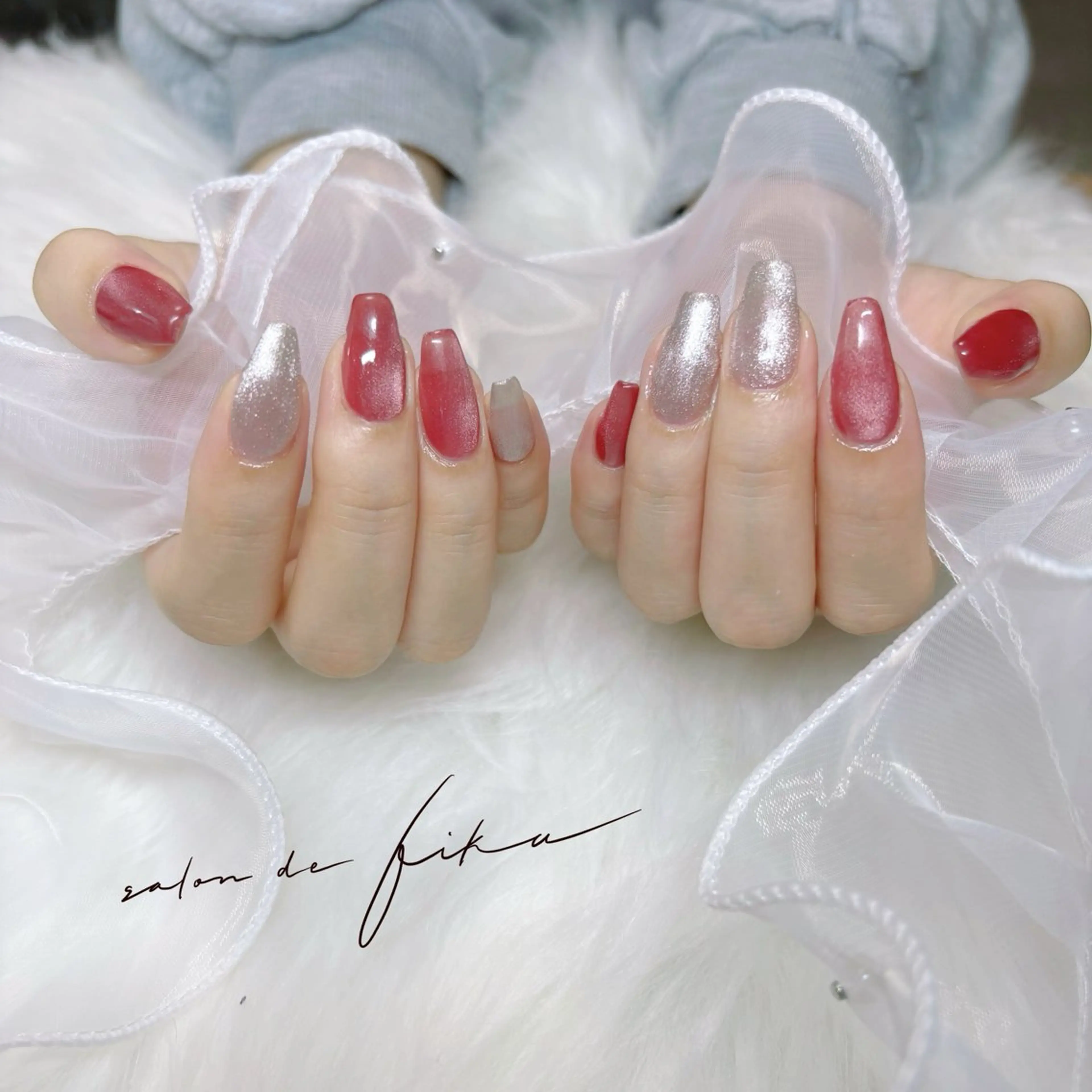 ネイル マグネットネイル マグネットワンカラー ワンカラーネイル TOMO. Libのネイルデザイン