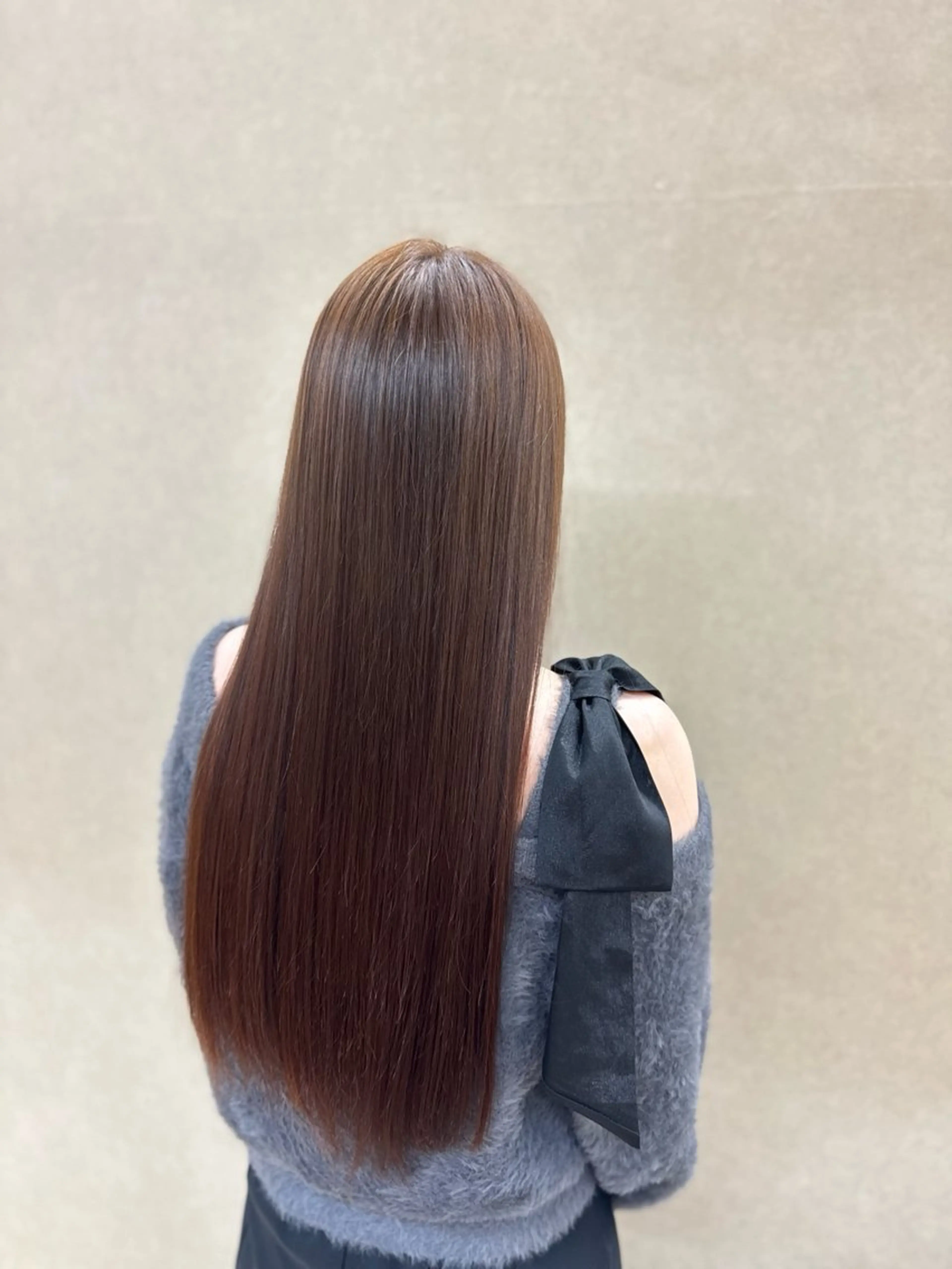 ロング カラー ヘアカラー トリートメント 柔らかい透明感カラー 🎀クルミ🎀のヘアスタイル