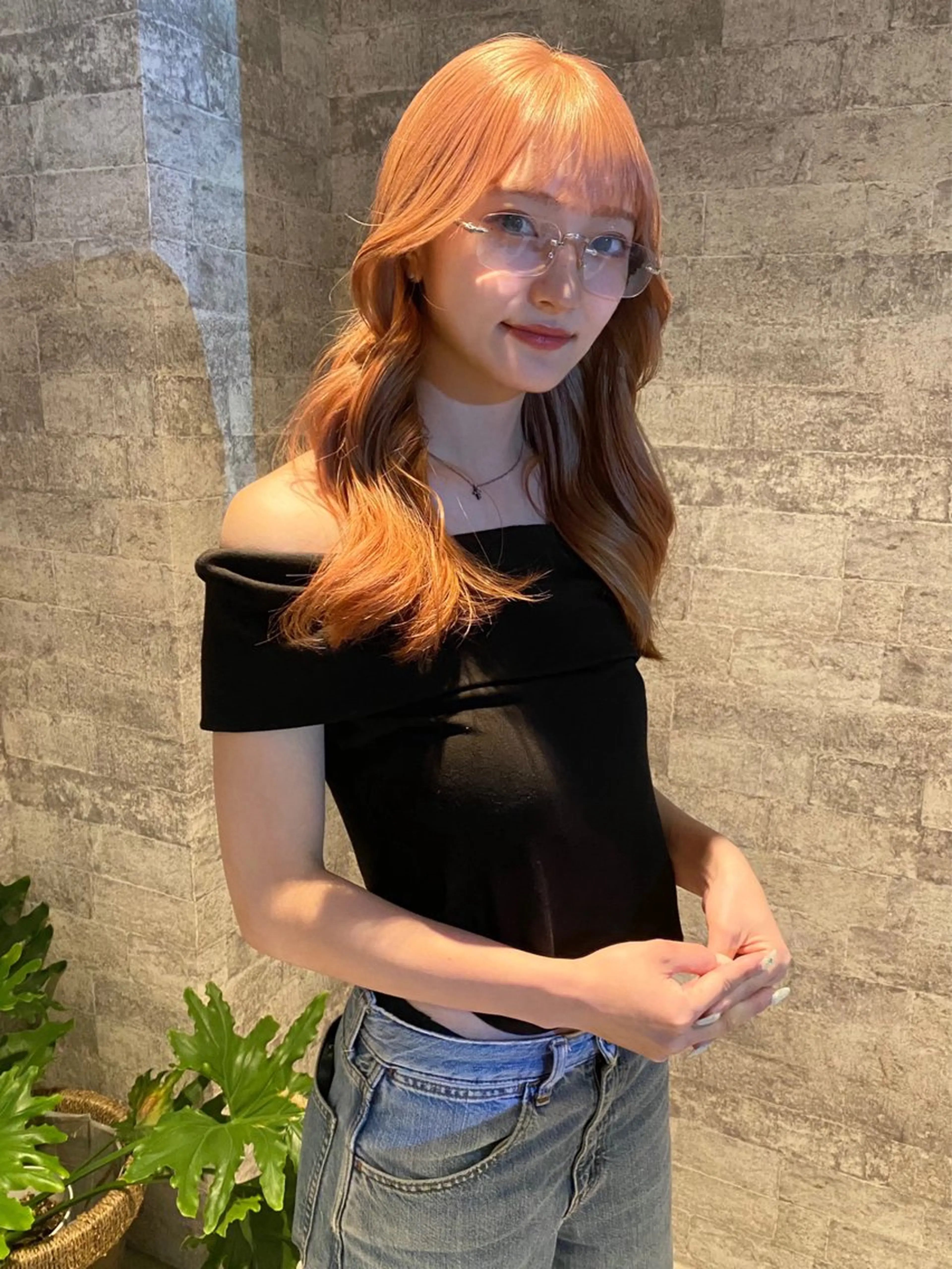 ロング カラー ブリーチ 似合わせカット カット ヘアカラー トリートメント mai / linoah˚✧のヘアスタイル