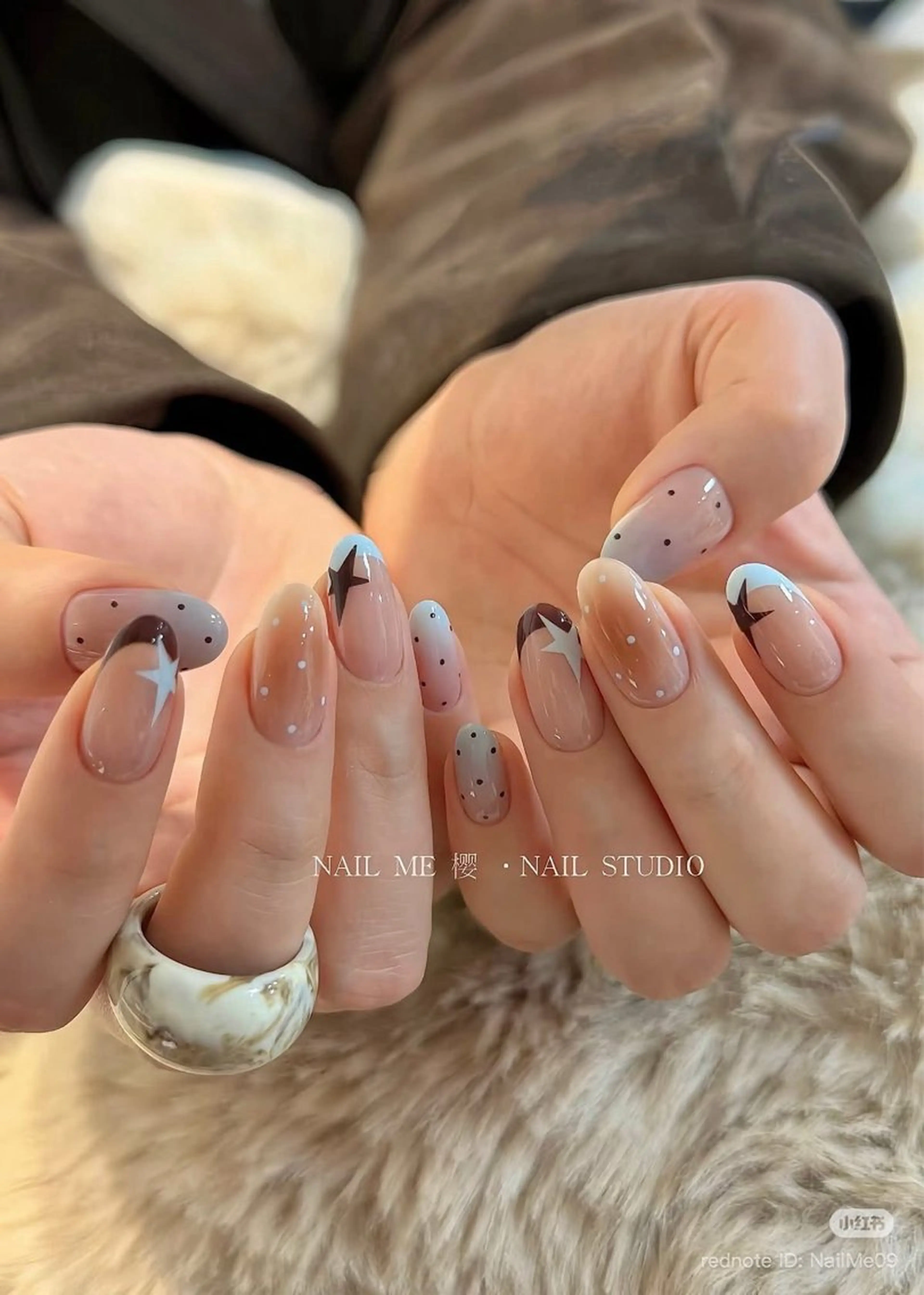 ネイル 韓国ネイル 持ち込み ニュアンスネイル ネイルチップ Minn ANA.CHUOのネイルデザイン