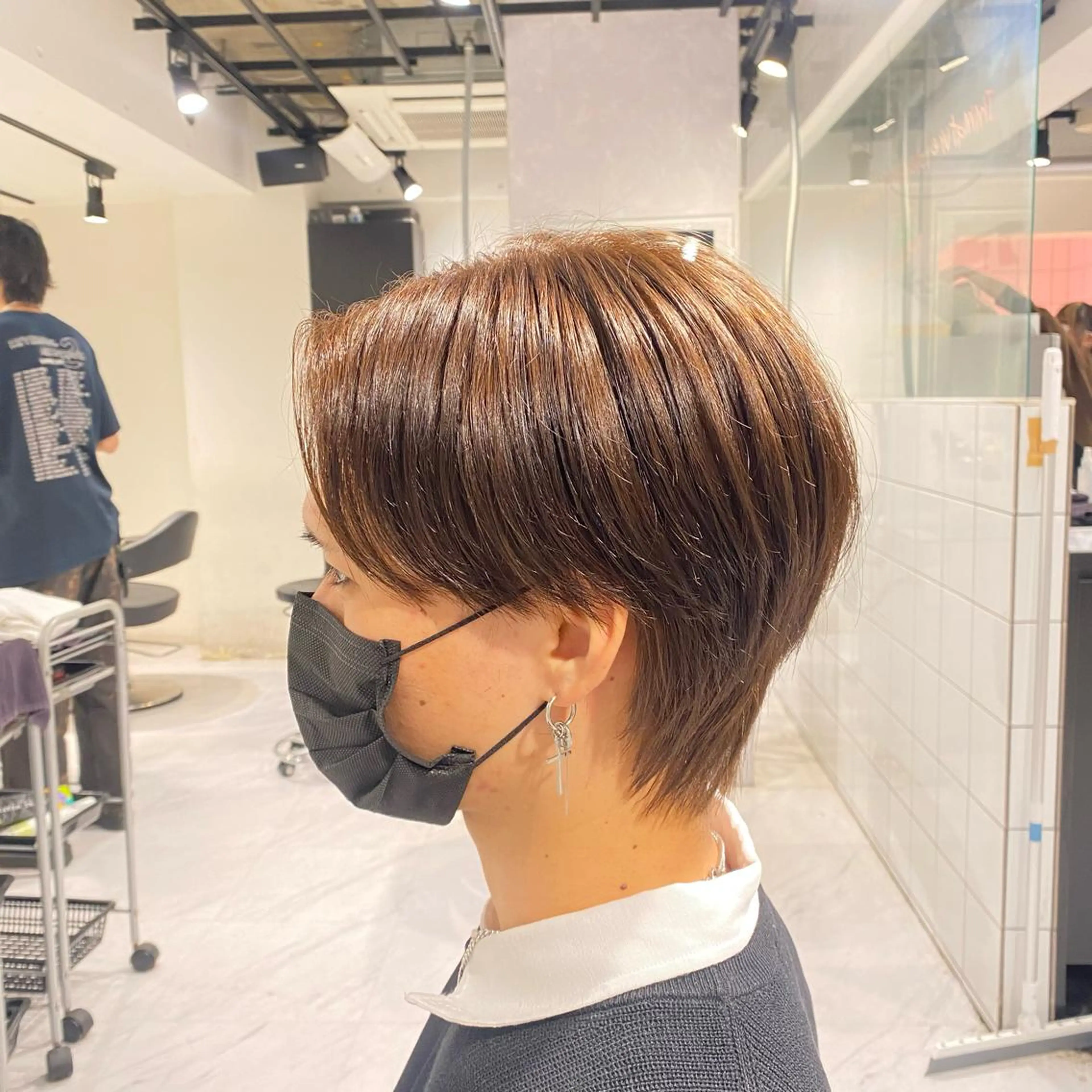 ショート カラー パーマ ヘアアレンジ メンズ キッズ ネイル マツエク・マツパ アイブロウ ✂️メンズカット ひろき✂️のヘアスタイル