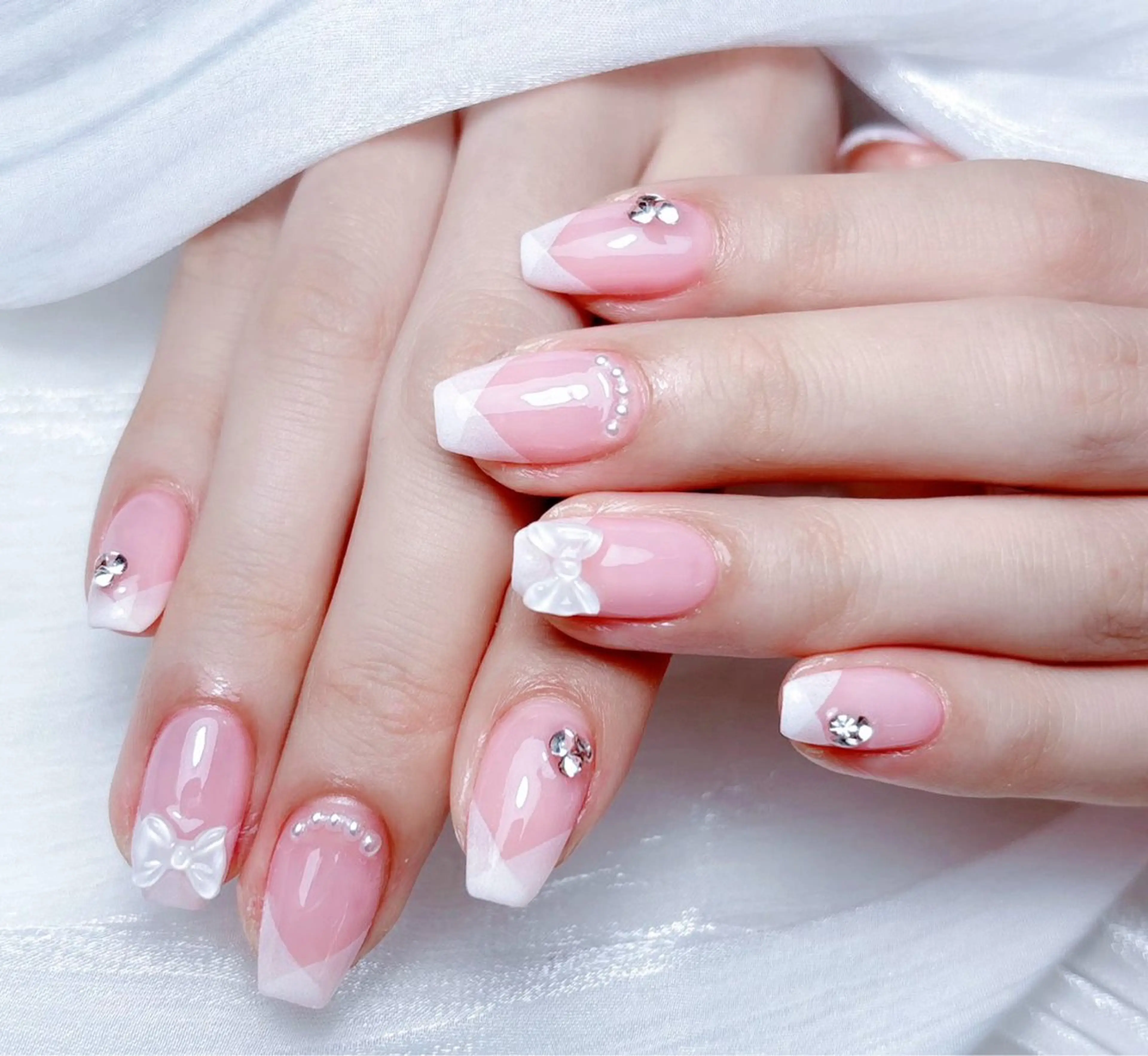 ネイル ハンドネイル M🌷nail 長さだし専門店のネイルデザイン