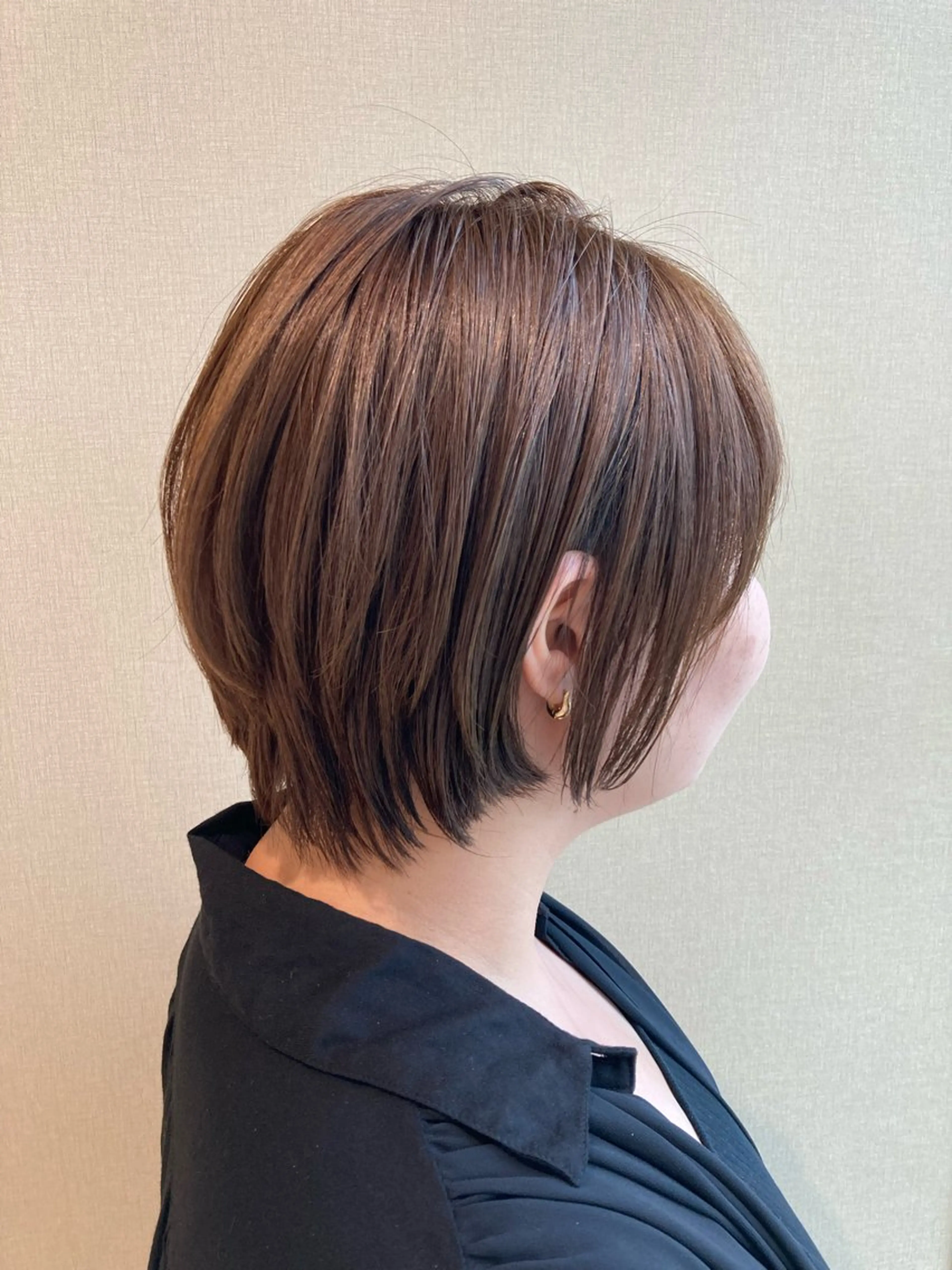 ショート 丸みショート ショートヘア カット 砂川朱音⌇鶴見区横堤 ⌇抜け感ヘア⌇韓国風のヘアスタイル