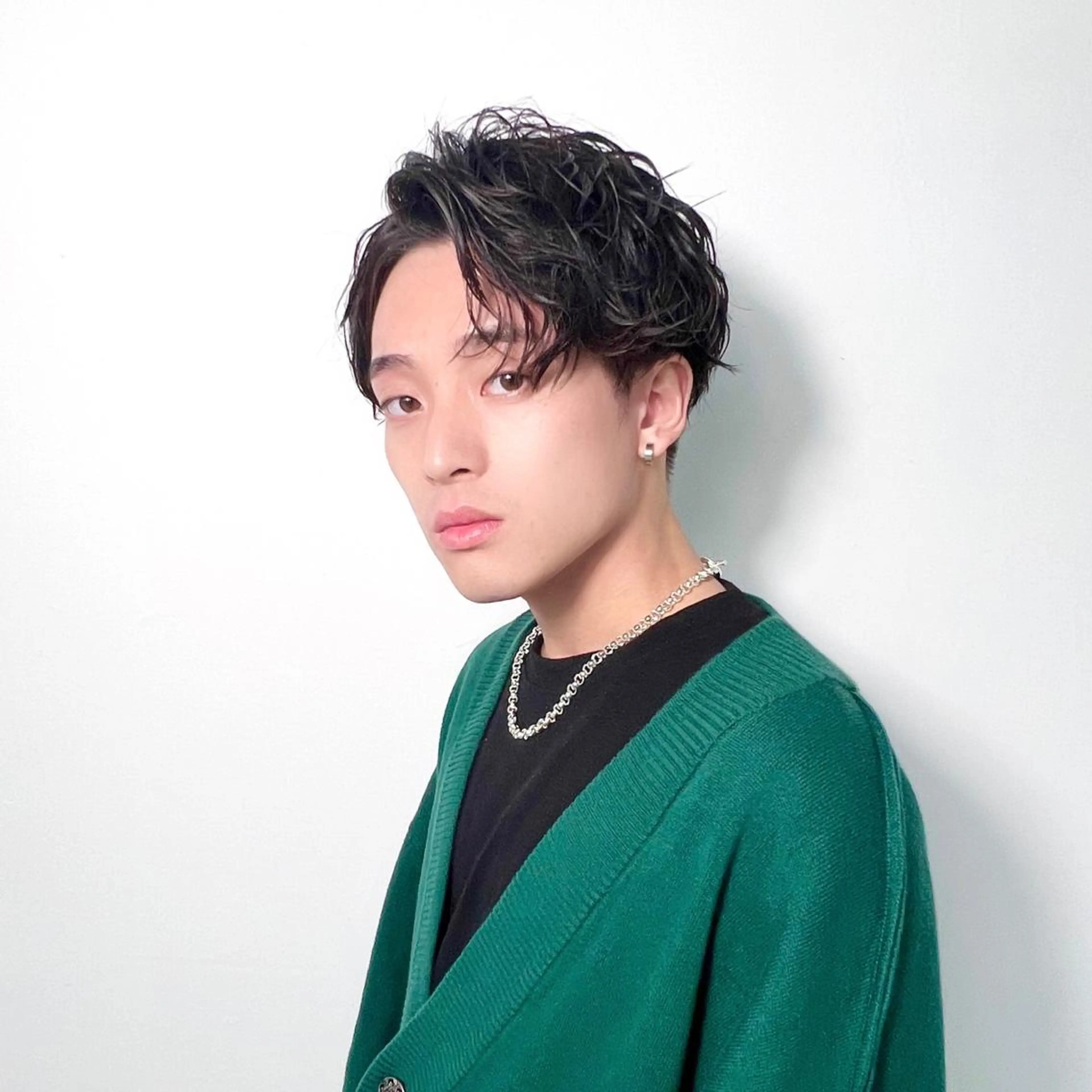 メンズ アップバング 柏メンズパーマ特化 蛯谷  晃裕のヘアスタイル