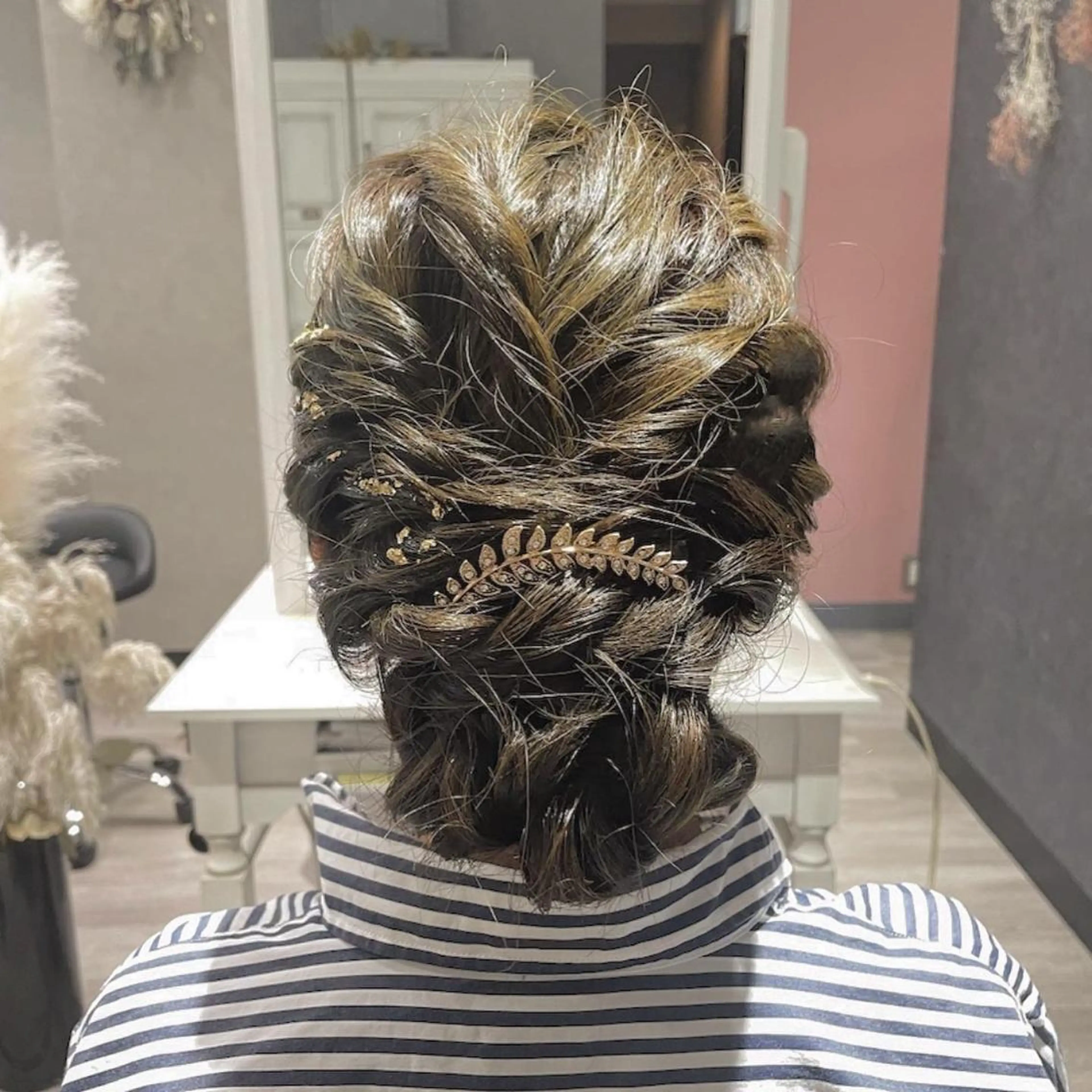 セミロング ヘアアレンジ ヘアセット Hair Labo ASH  あみん♡のヘアスタイル