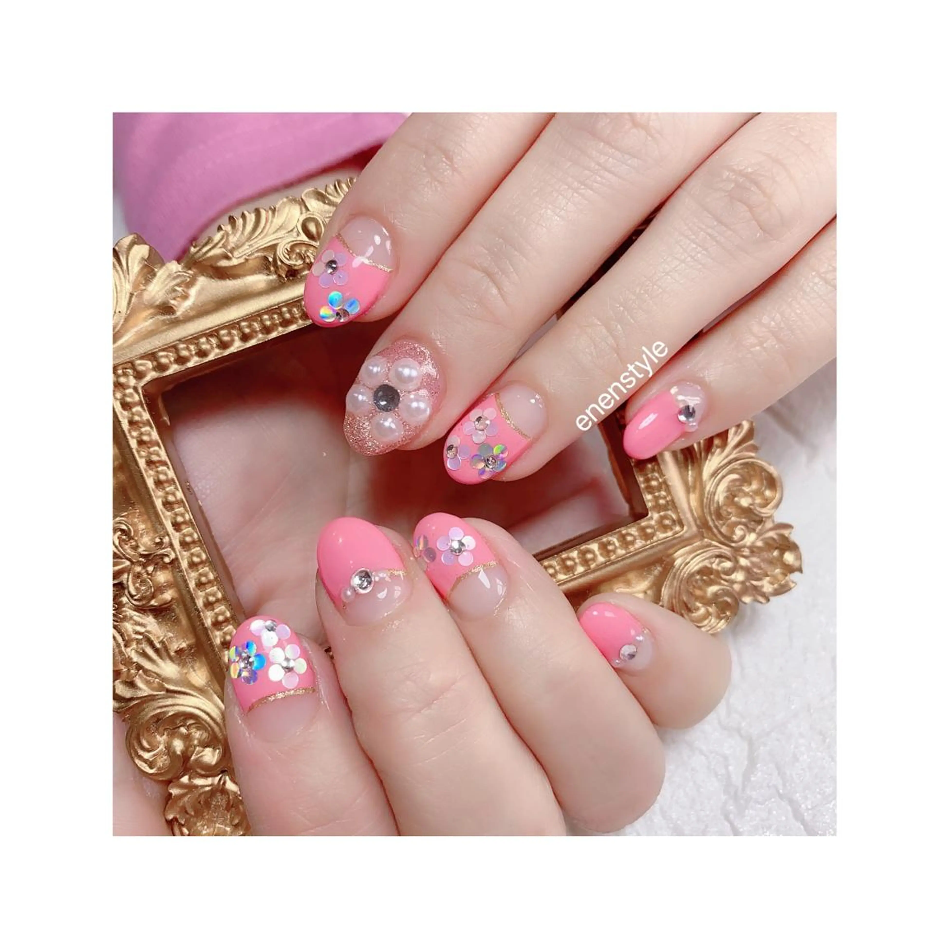 ショート ネイル ジェルネイル ニュアンスネイル オフィスネイル ワンカラーネイル パラジェル ハンドネイル 👑enen style👑のネイルデザイン