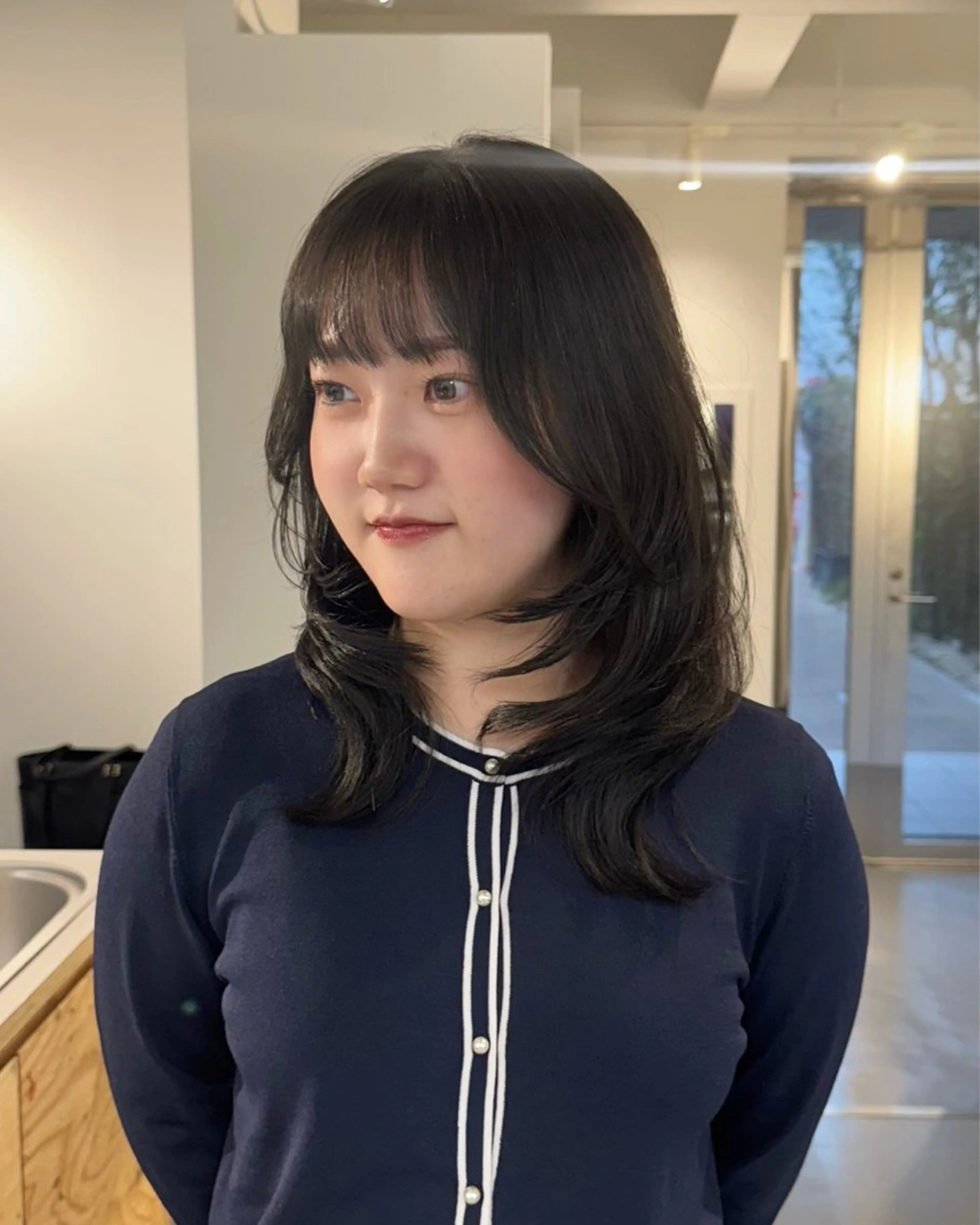 セミロング カラー ワンカールで盛れる レイヤー🎀Macoのヘアスタイル