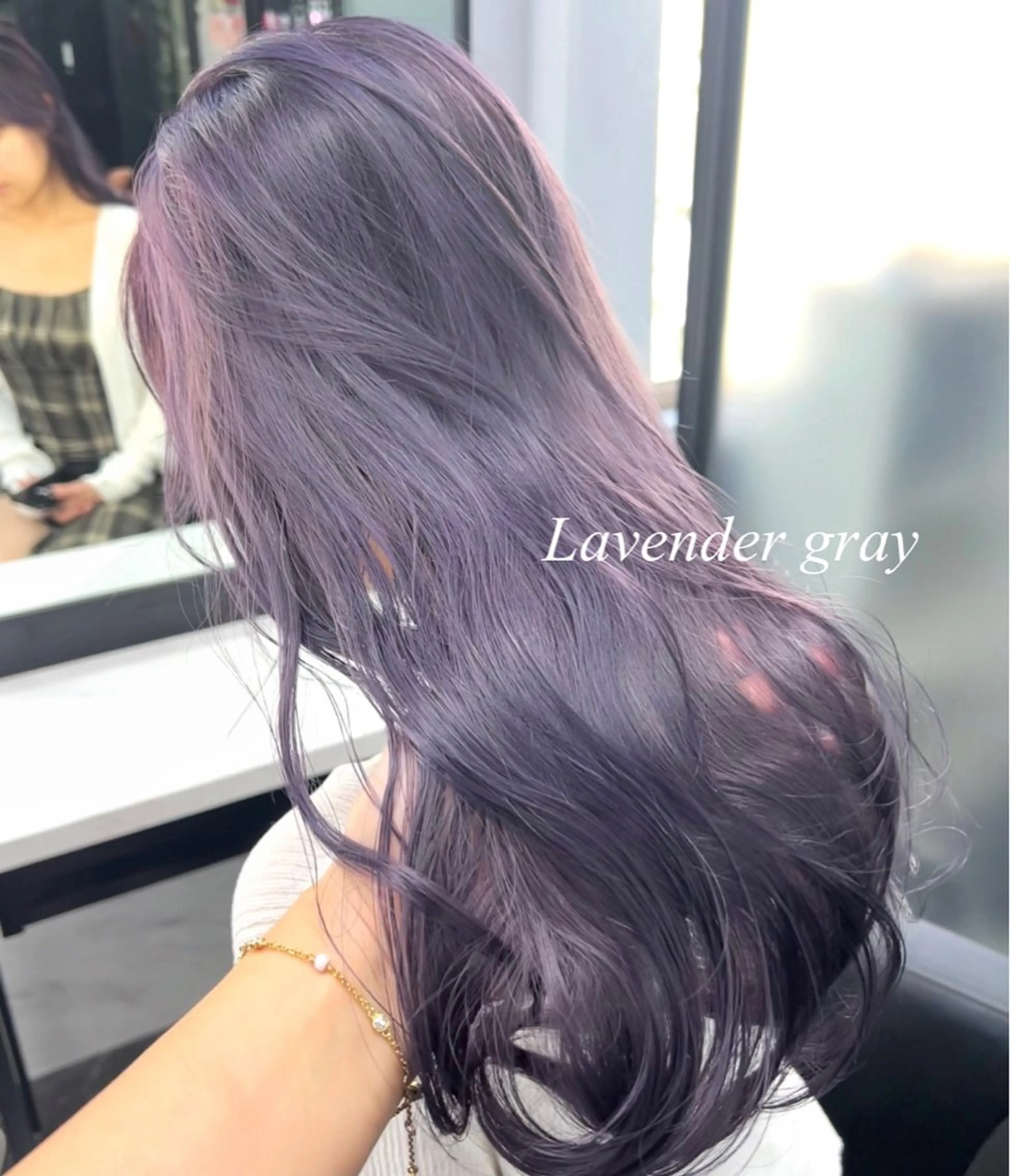 ロング カラー シールエクステ ハイトーンカラー エクステ ヘアカラー トリートメント シールエクステ特化 ハイトーン、NANAのヘアスタイル