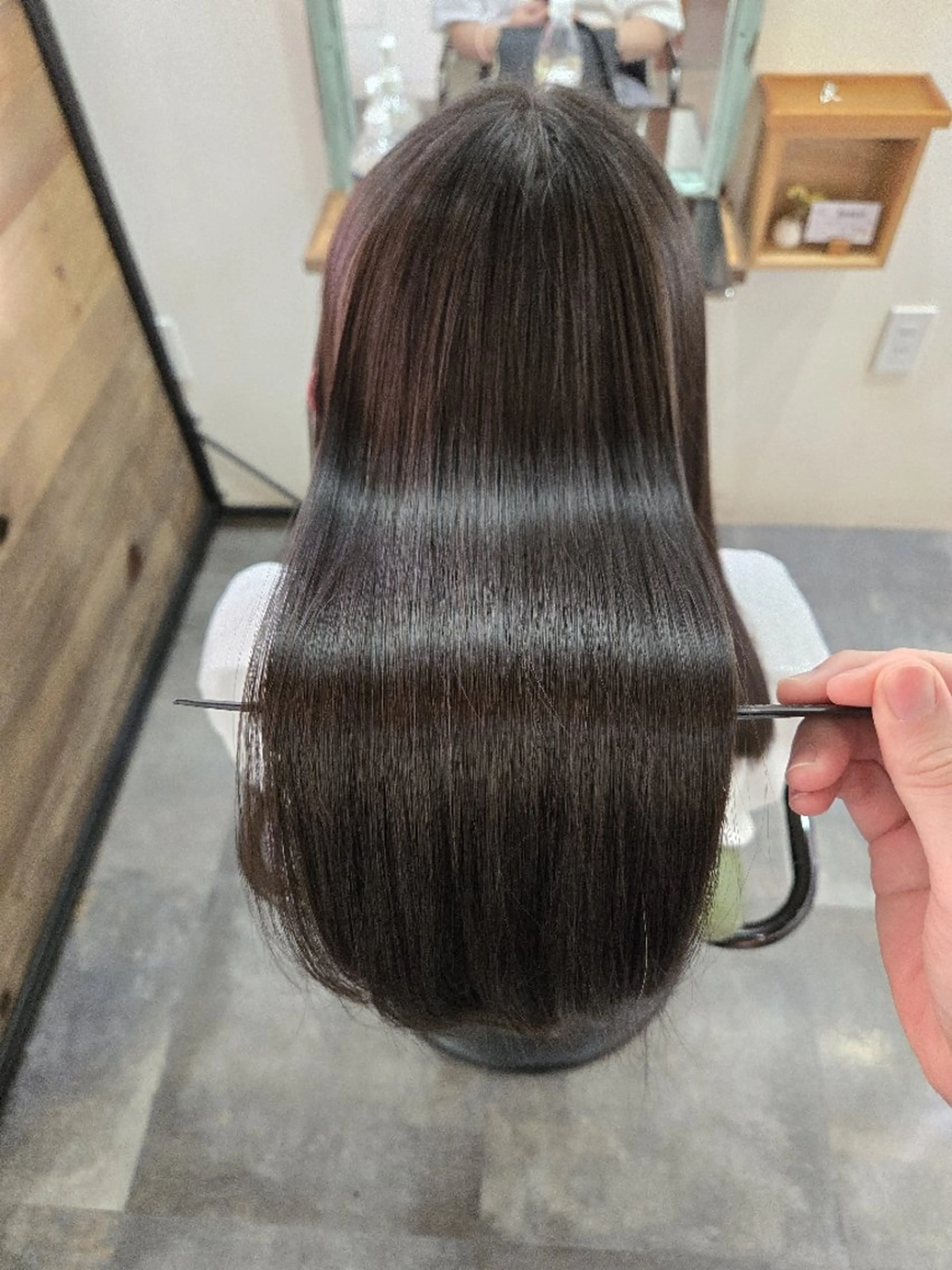 ロング 縮毛矯正 トリートメント ️🩵美髪矯正 みおのヘアスタイル