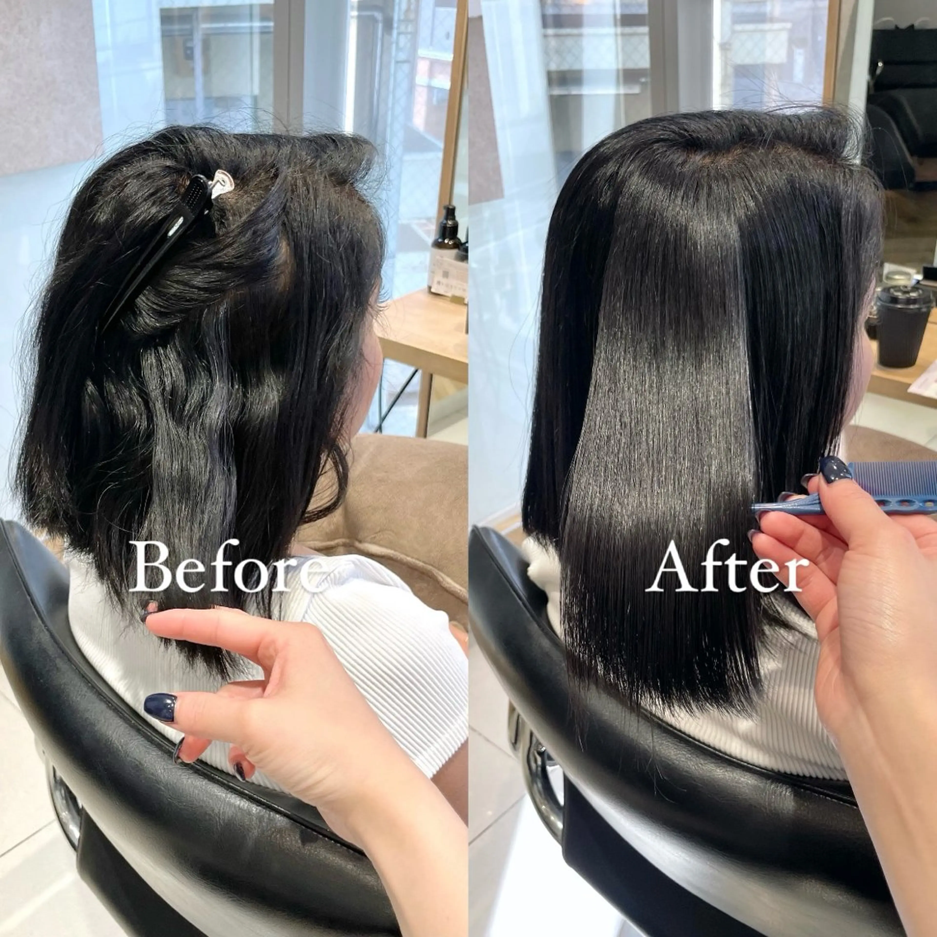 《SET割✔︎︎︎︎》カット➕うるツヤ縮毛矯正 [spシャンプー&オリジナルtr付き]の写真