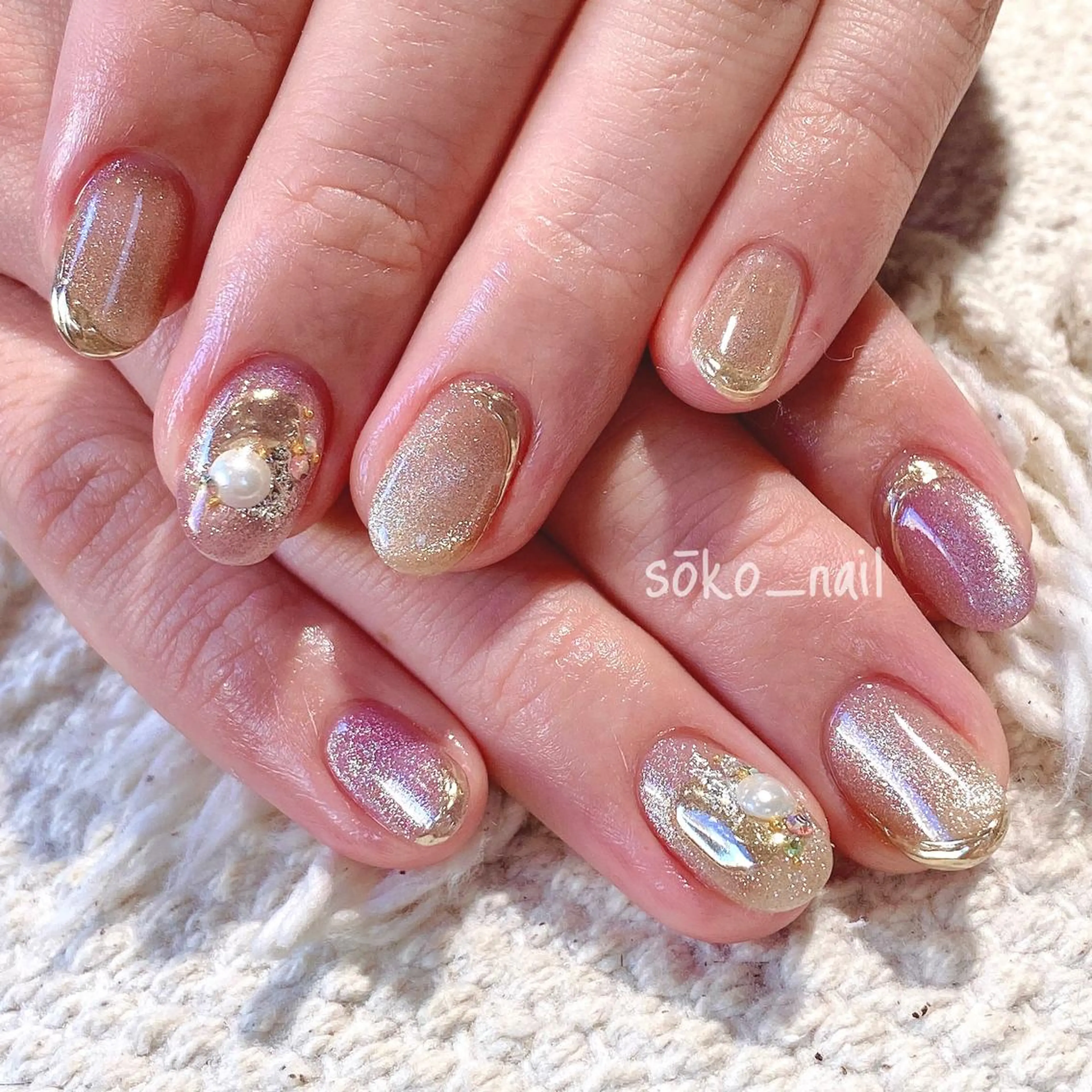 ネイル ハンドネイル megu  / sōko nailのネイルデザイン