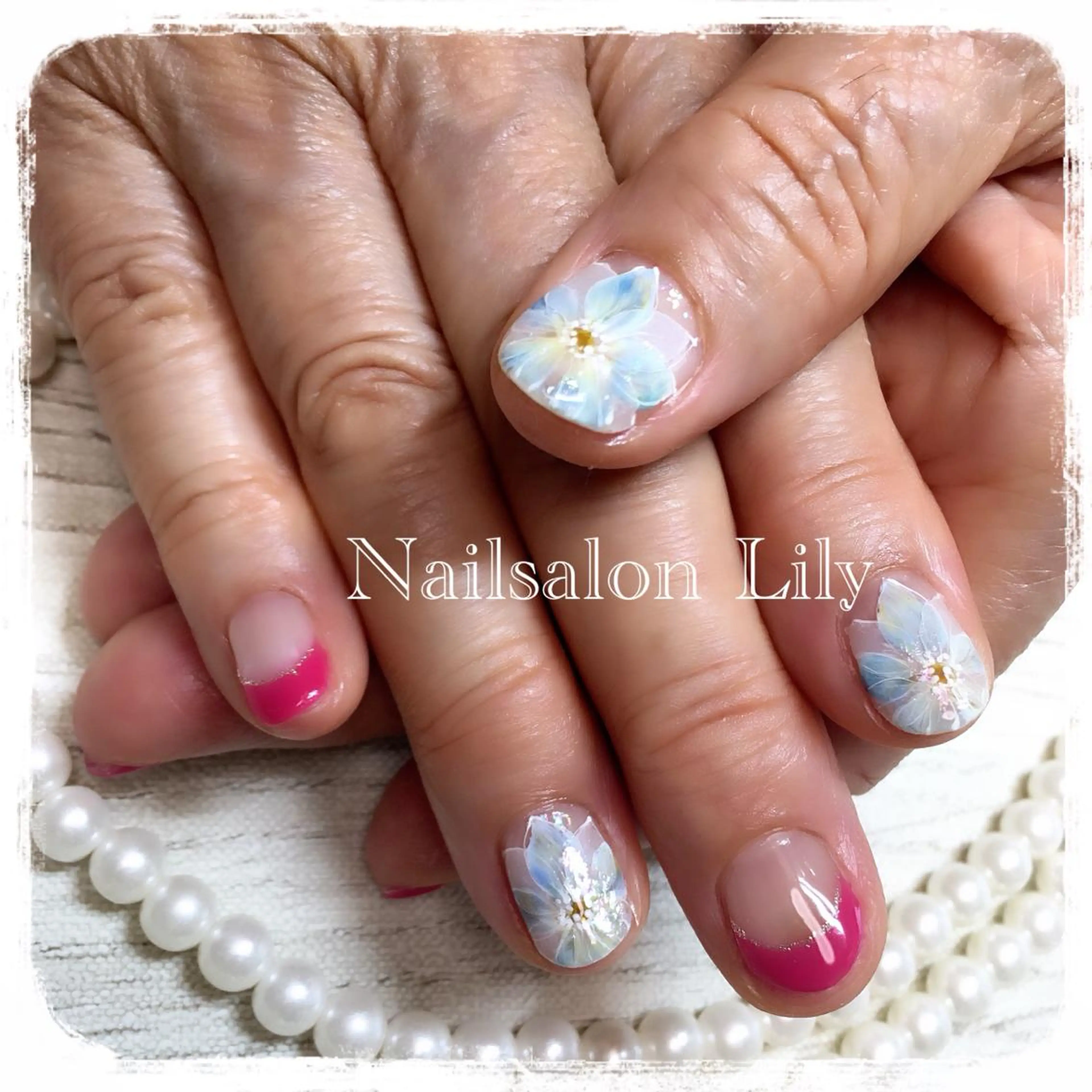ネイル フラワーネイル Lily*nail 🌻Mii🌻のネイルデザイン