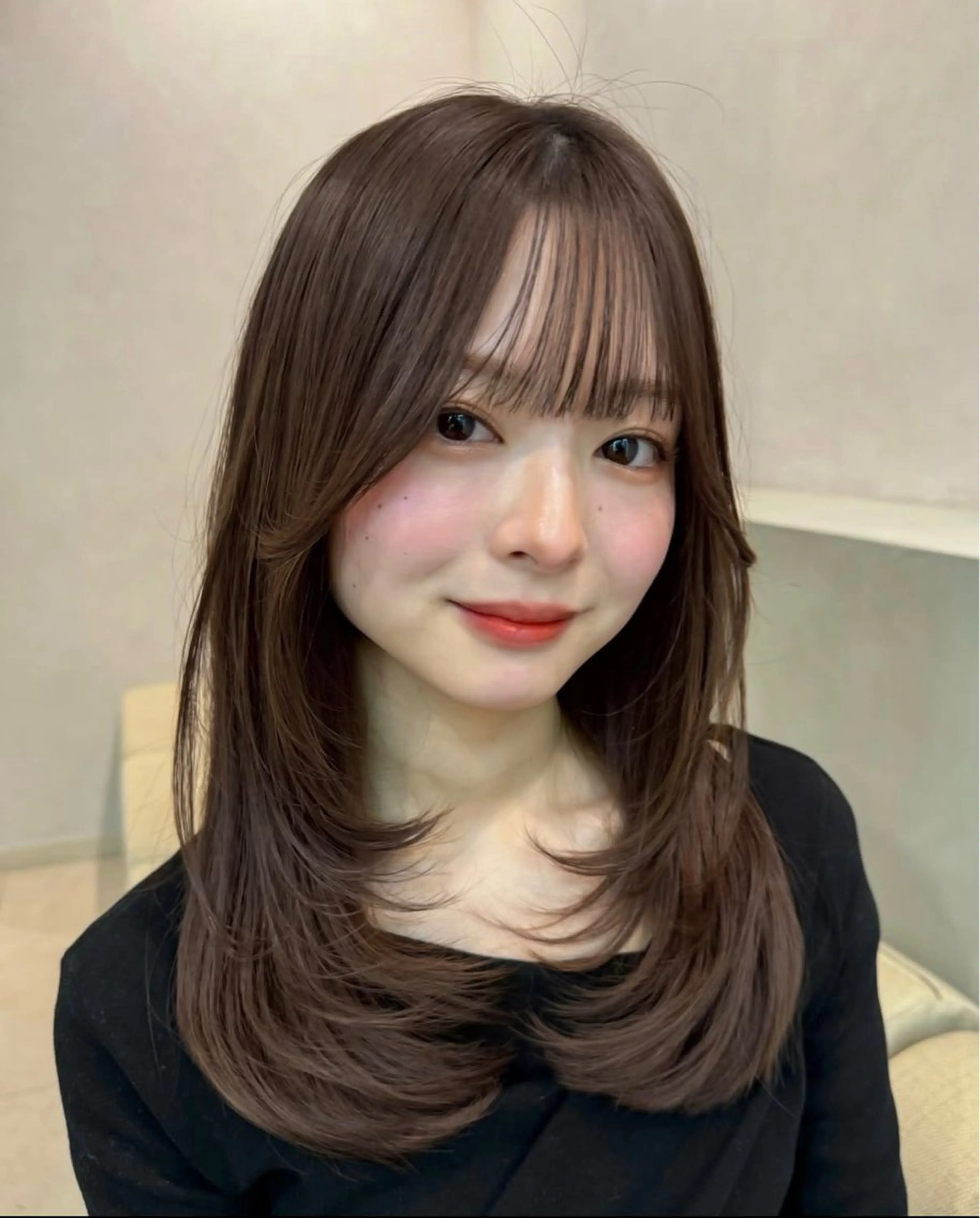 ロング WiLL JR茨木店所属・山口拓海 【顔周り小顔カット】のヘアスタイル