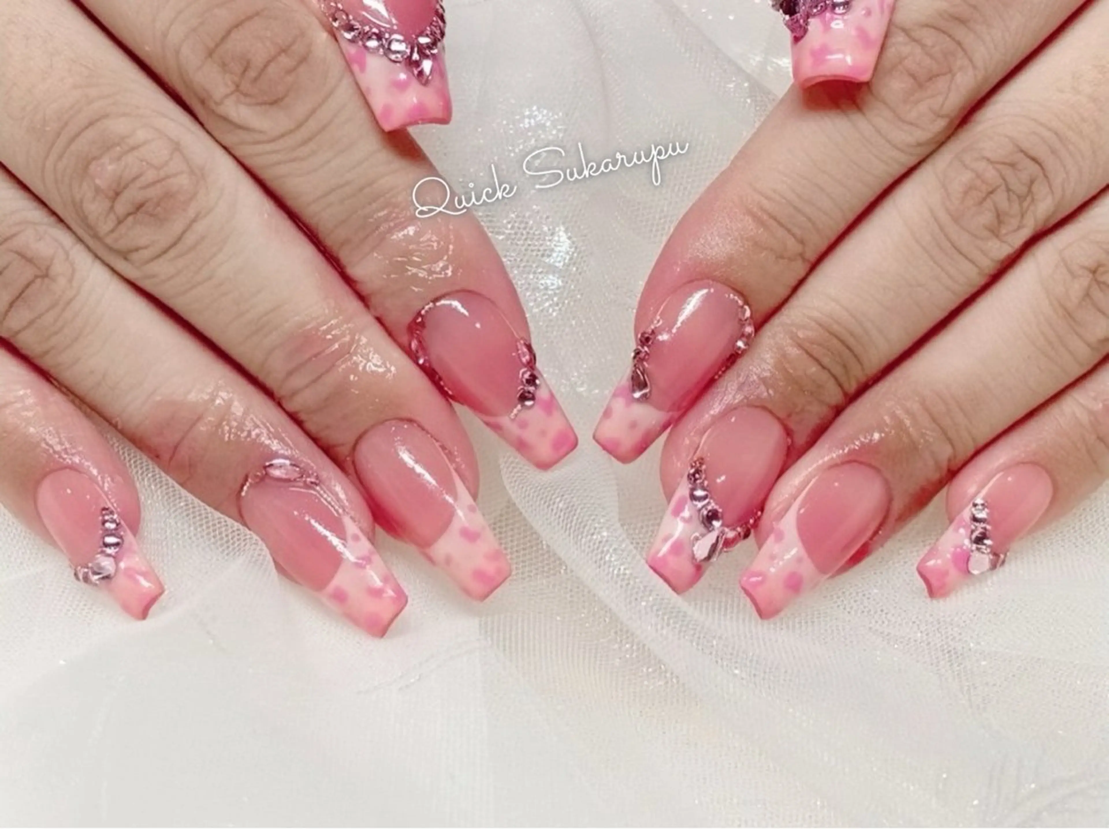 ロング Quick Sukarupuのネイルデザイン