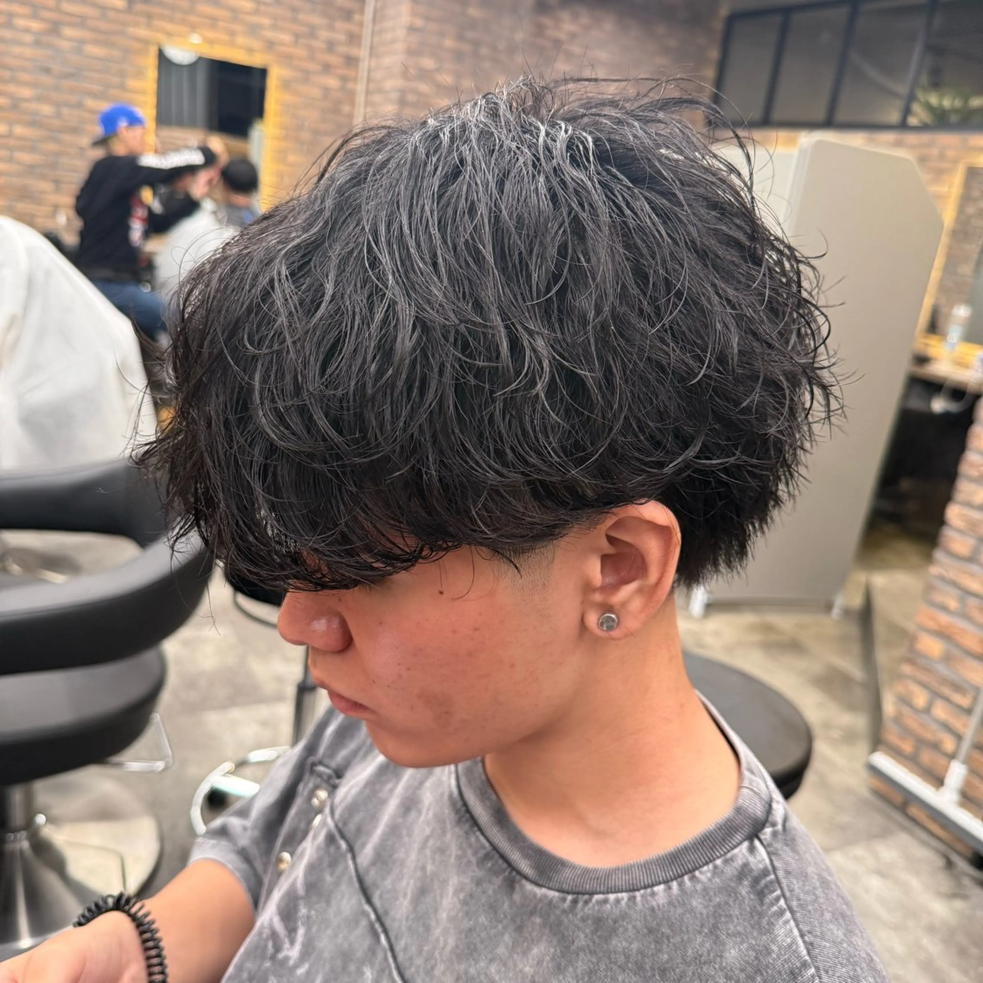 ショート カラー パーマ ヘアアレンジ メンズ キッズ 🔷横浜1のパーマ 職人🔷将太郎のヘアスタイル