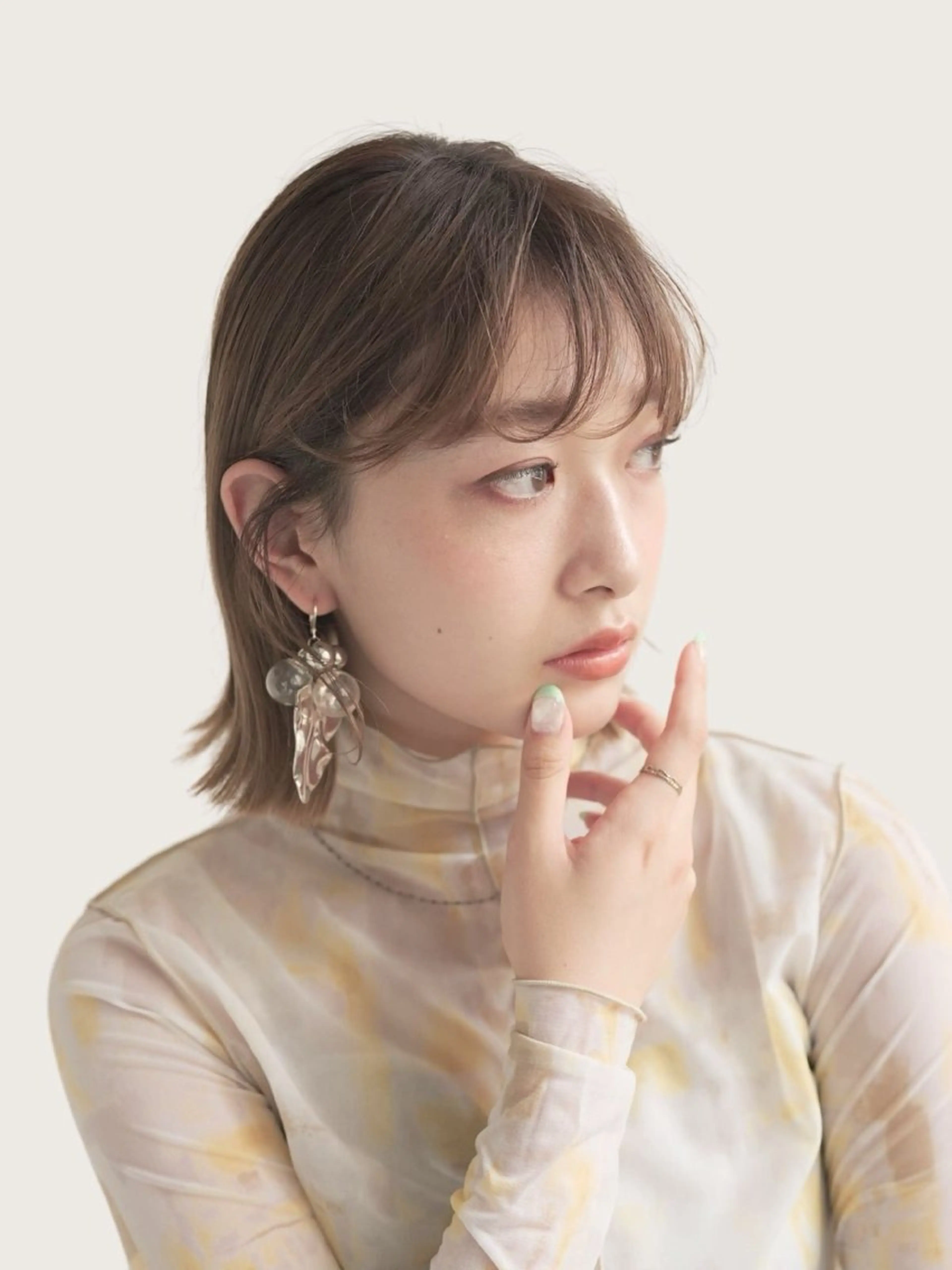 ショート カット ヘアカラー トリートメント ボブ/ぱつっとボブ/ 谷口 海星のヘアスタイル