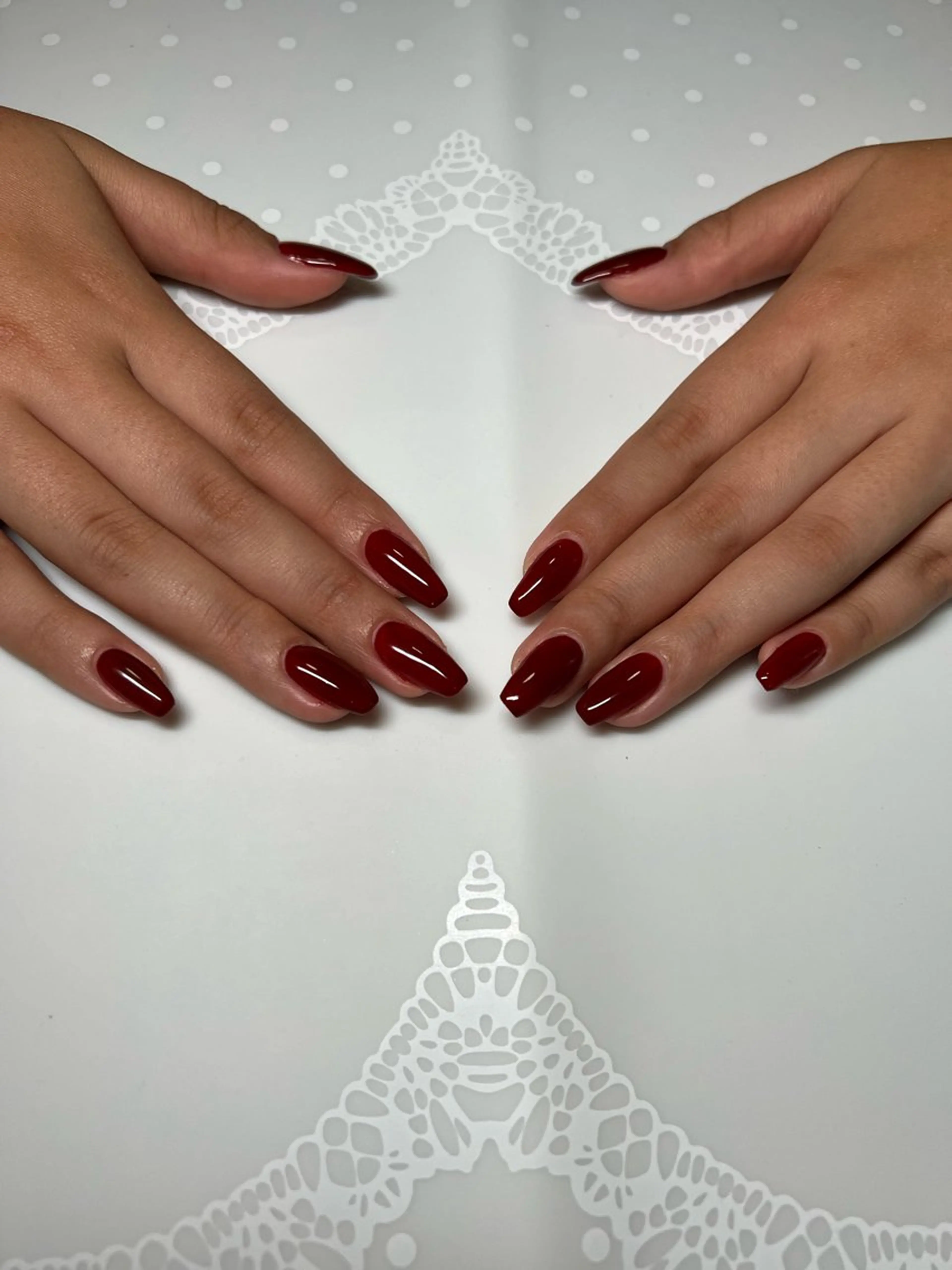 ネイル ボルドー ワンカラーネイル tty Nail&Eyelash所属・利光 絵瑠のネイルデザイン