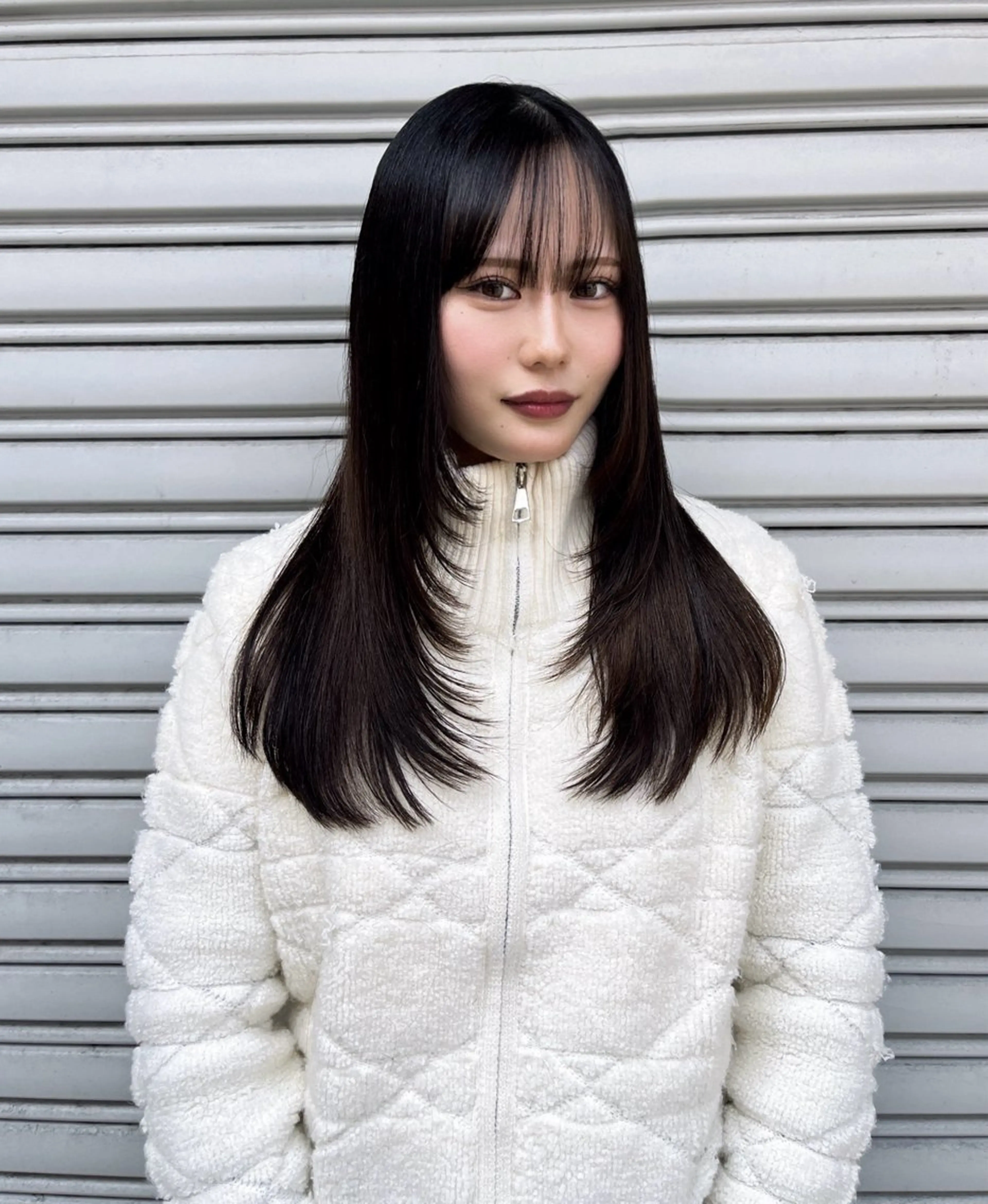 セミロング カット ヘアカラー TaNa. 笑南(えみな)のヘアスタイル