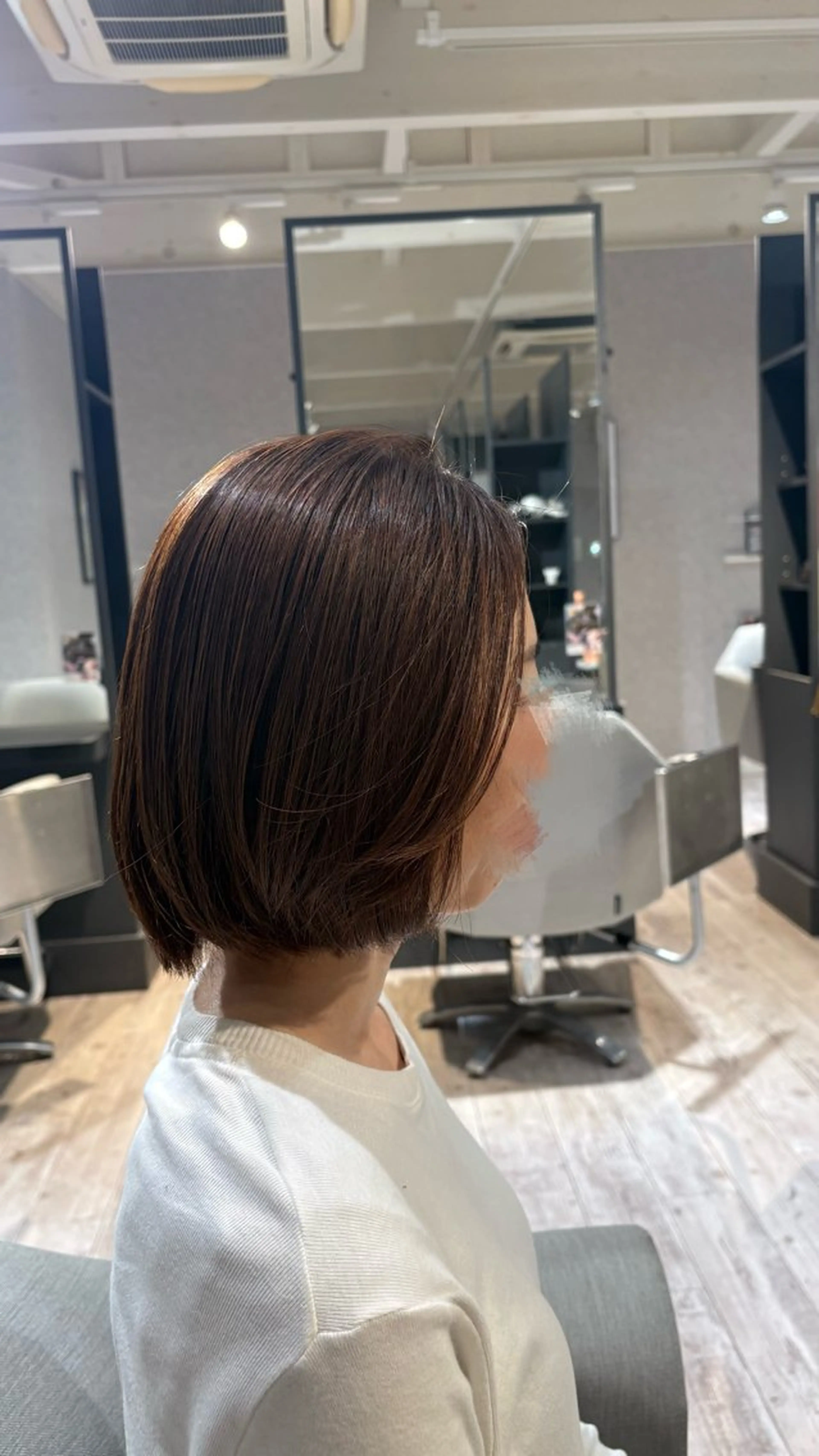 カラー 透明感カラー 西 ひよのヘアスタイル
