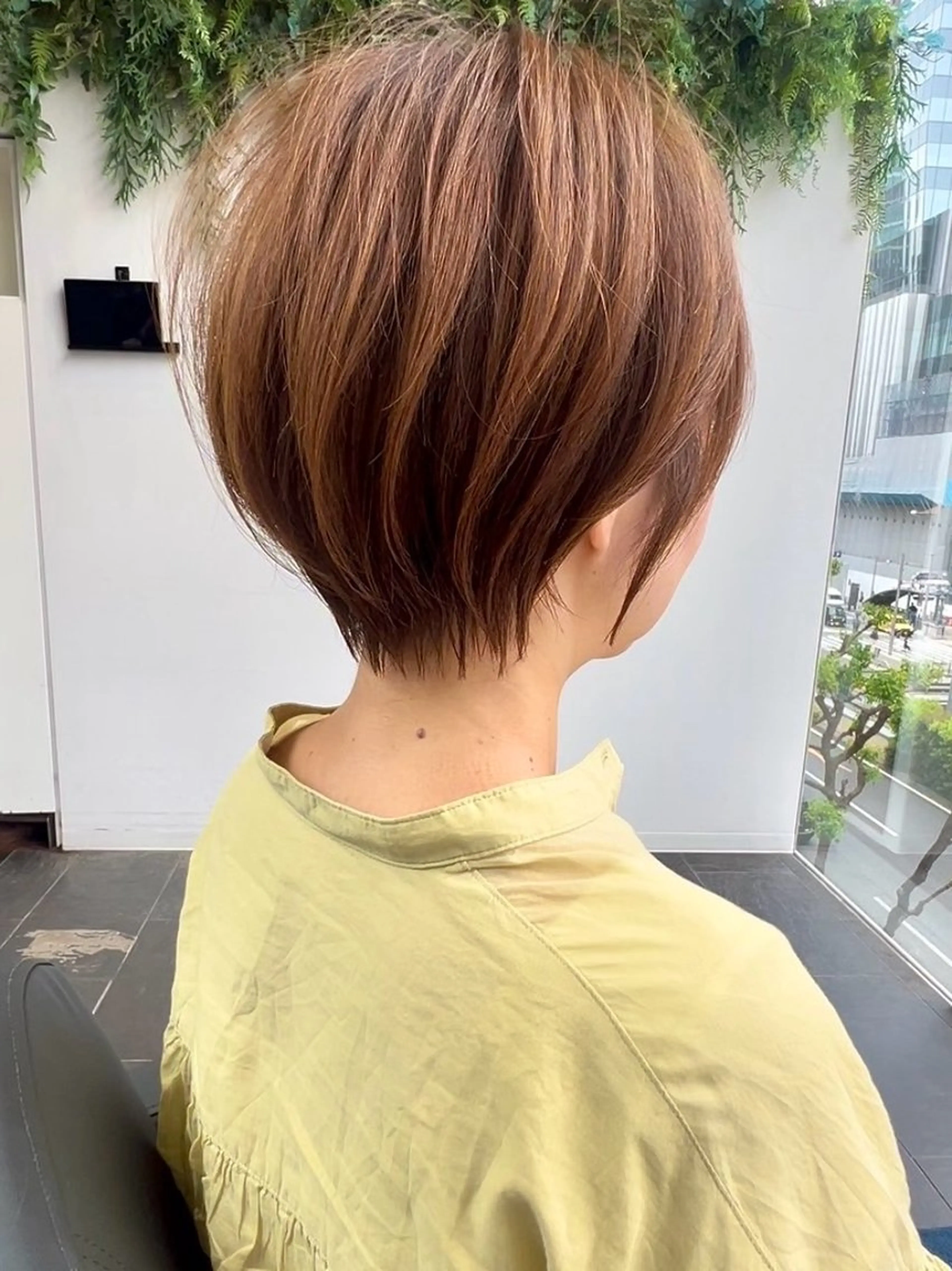 ショート 結べるレイヤーカット /カラー/あさかのヘアスタイル