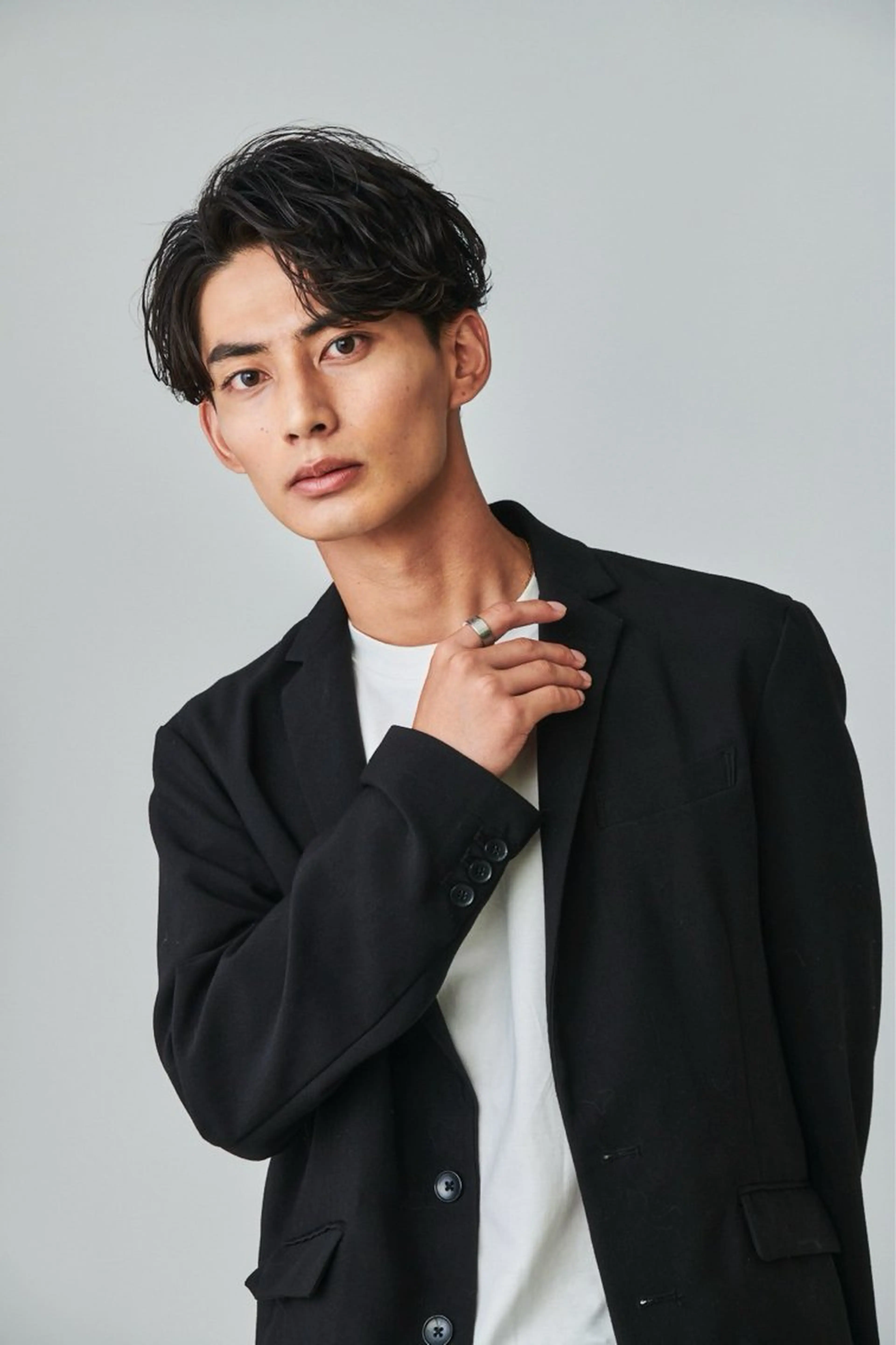 ショート パーマ メンズ 池袋センターパート No.1 裕大のヘアスタイル