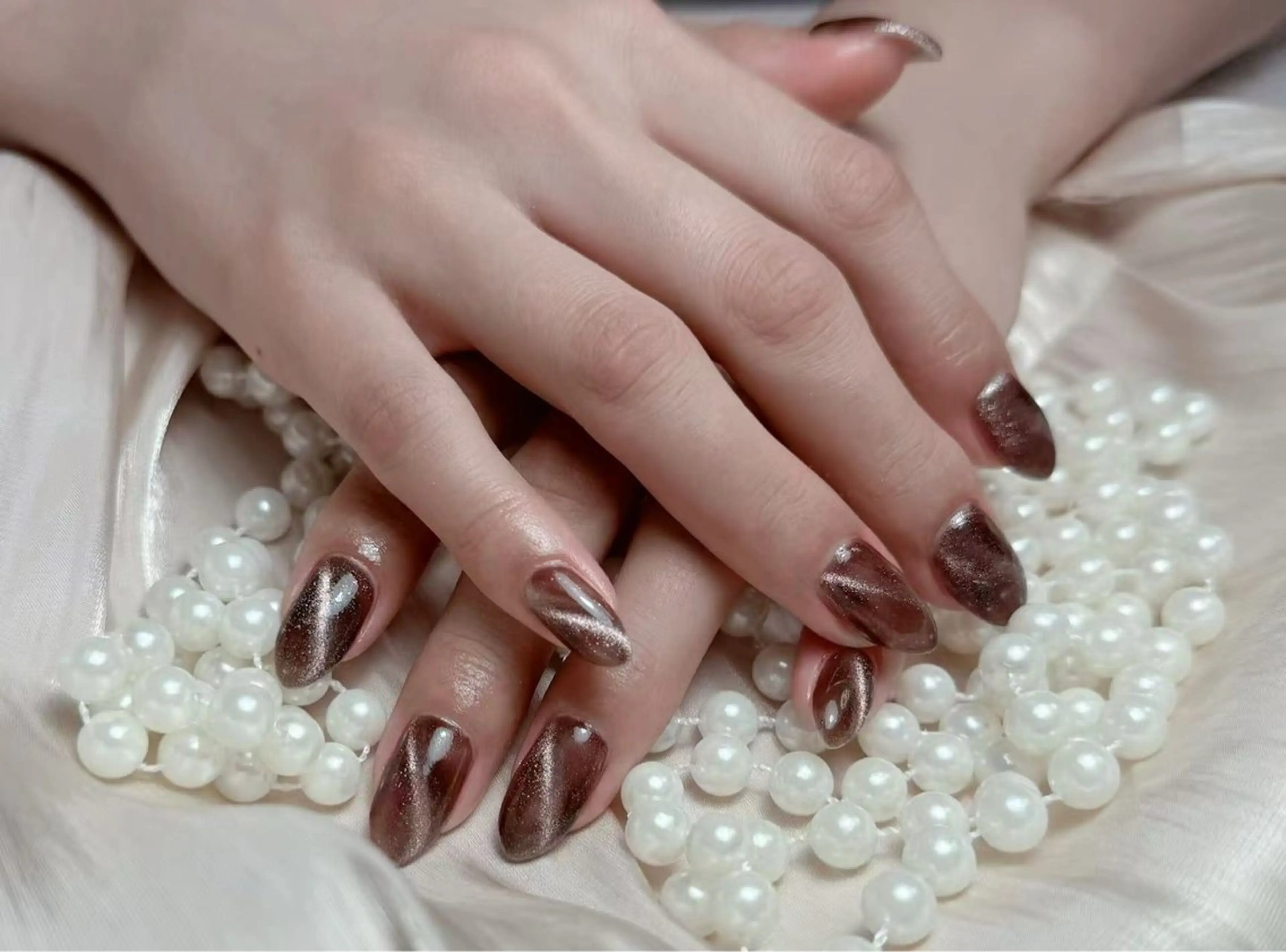 ネイル ハンドネイル kao nail マグネット/長さだしのネイルデザイン