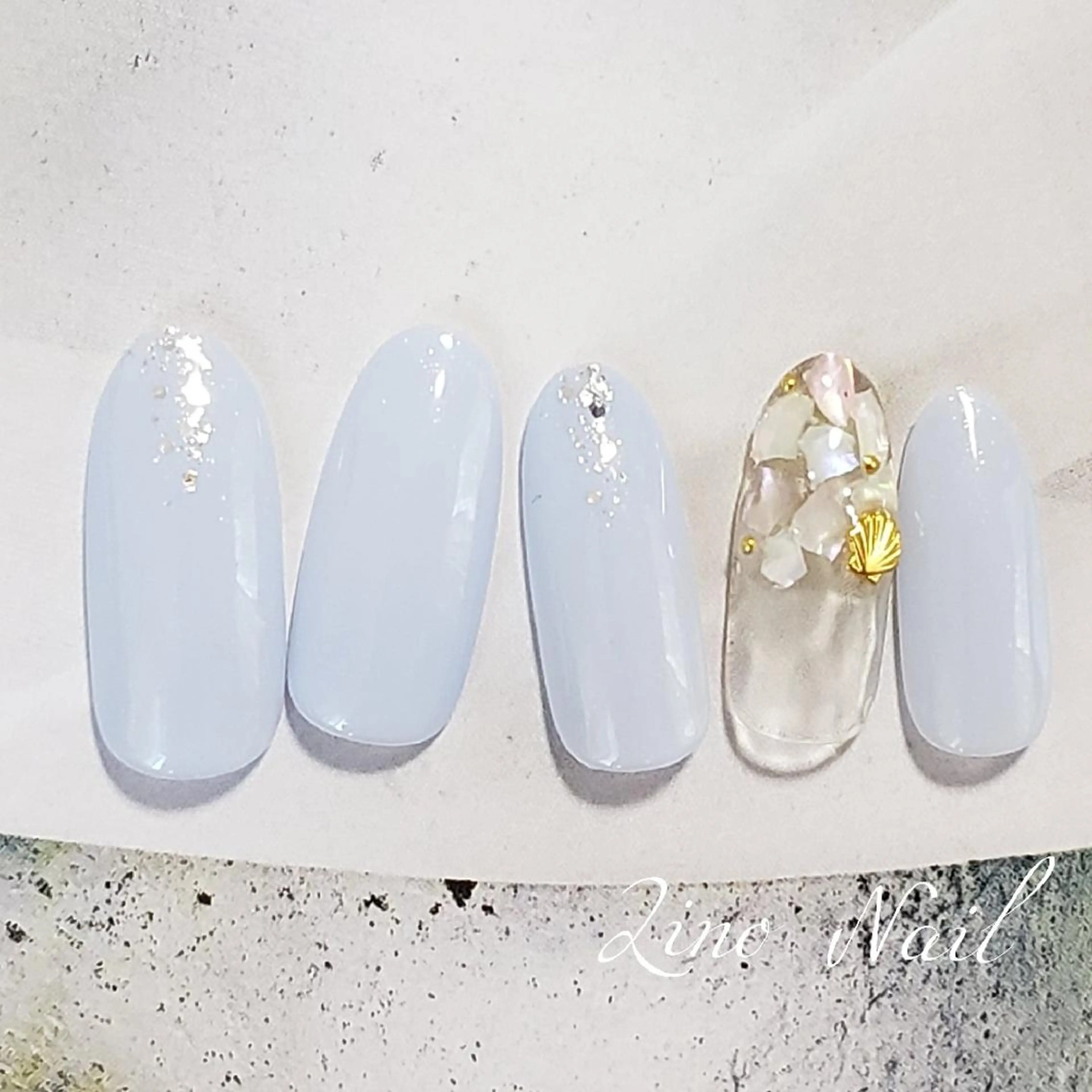 ネイル ジェルネイル グラデーション キラキラネイル ニュアンスネイル パラジェル Lino Nailのネイルデザイン