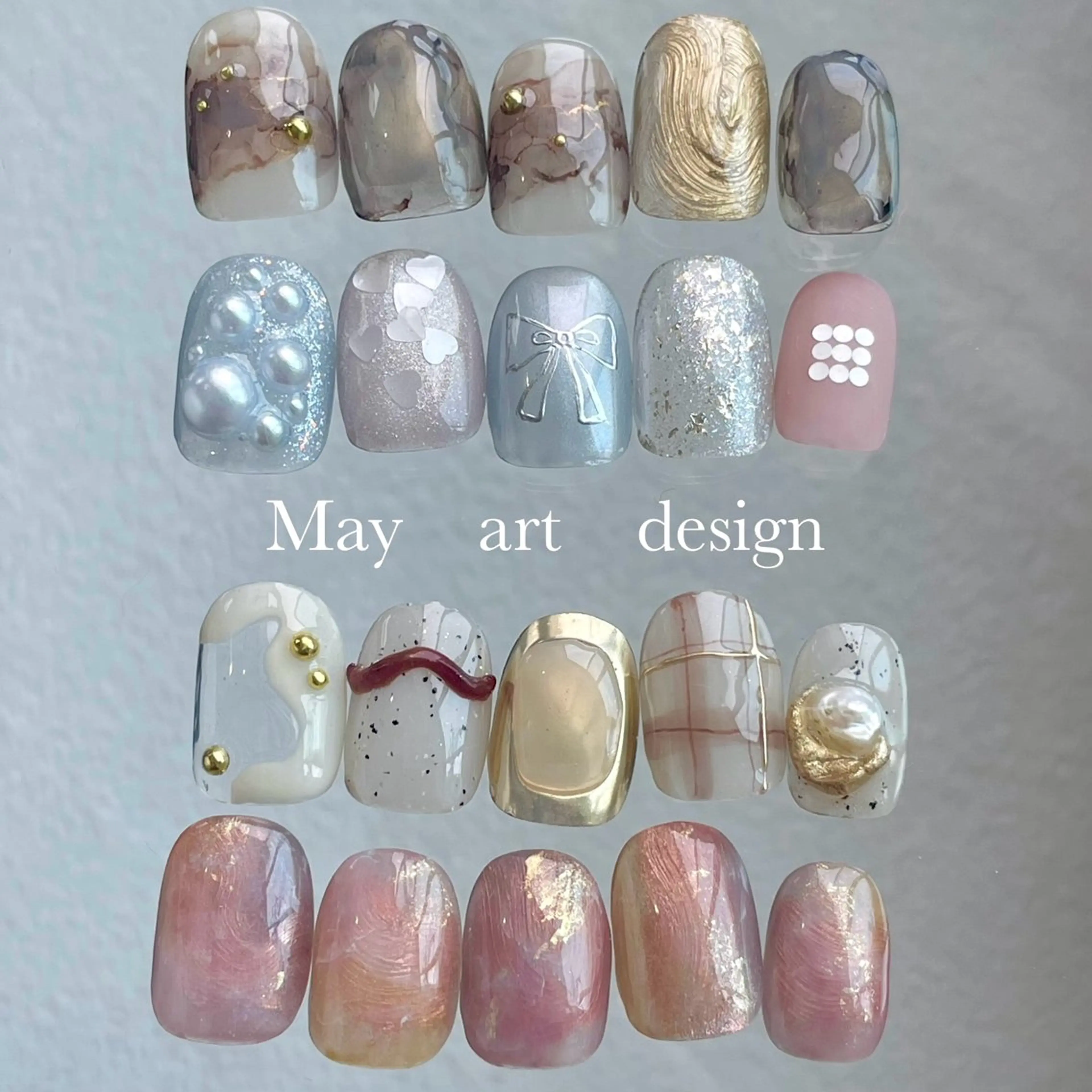 ネイル アートネイル ブラウン ジェルネイル 持ち込み ニュアンスネイル ハンドネイル norme_ akiのネイルデザイン