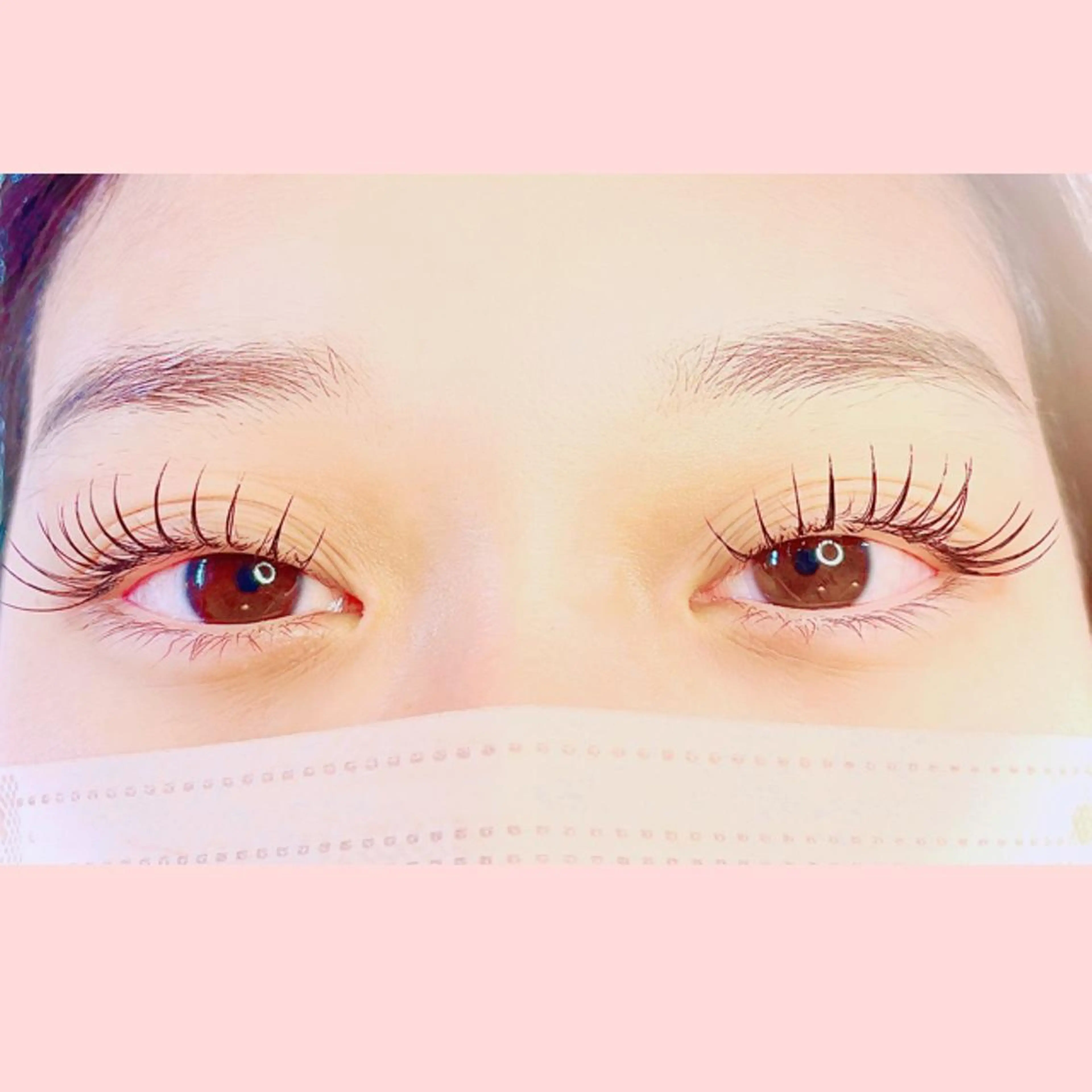 マツエク・マツパ カラーマツエク フラットラッシュ セーブル LOVELASH所属・恵比寿 LOVELASHのマツエク・マツパデザイン