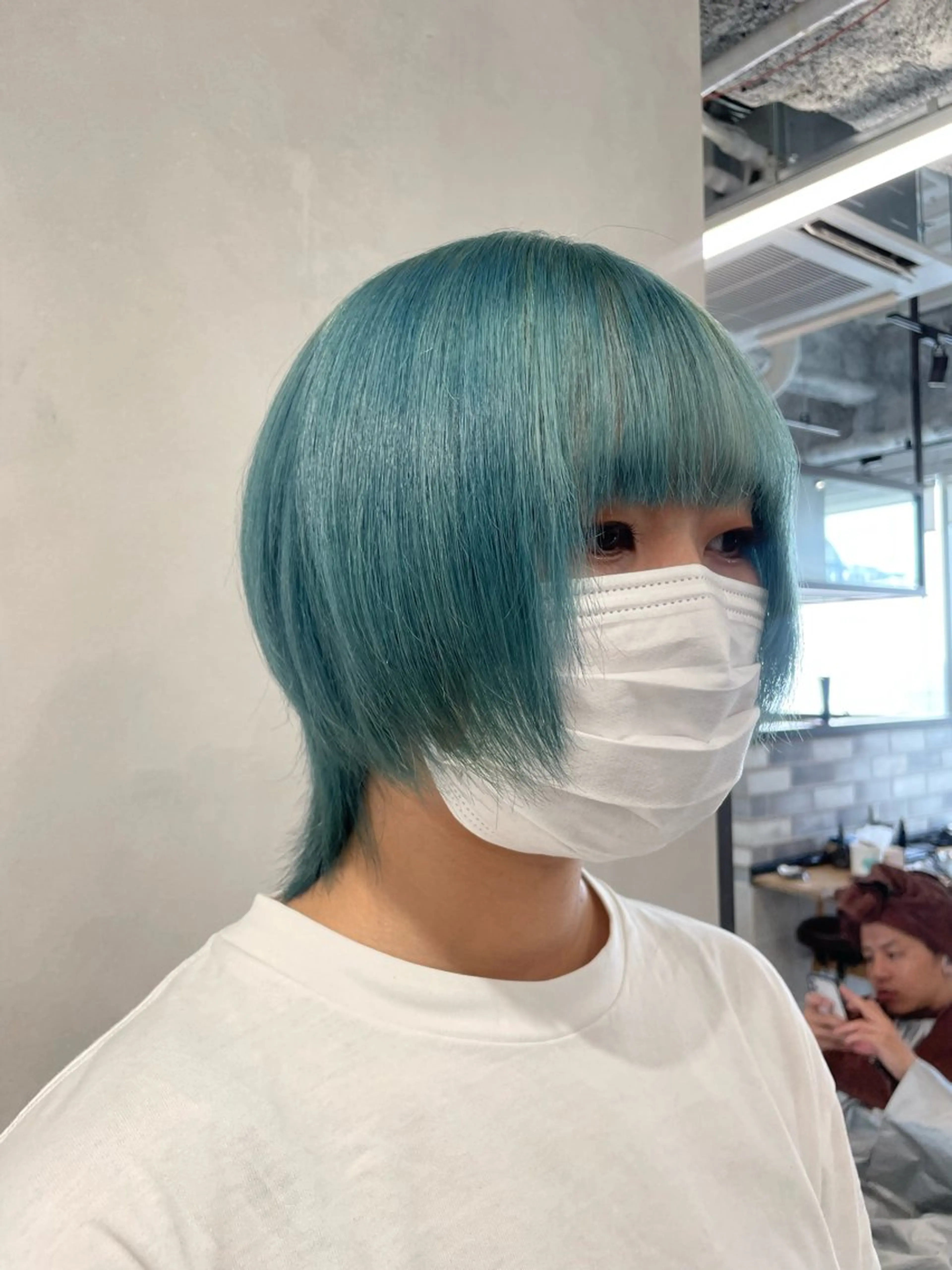 ショート カラー ブリーチ ブルーカラー ケアブリーチ ダブルカラー トリートメント カット ヘアカラー トリートメント 透明感カラー✨艶髪 制作🌱山根あゆみのヘアスタイル