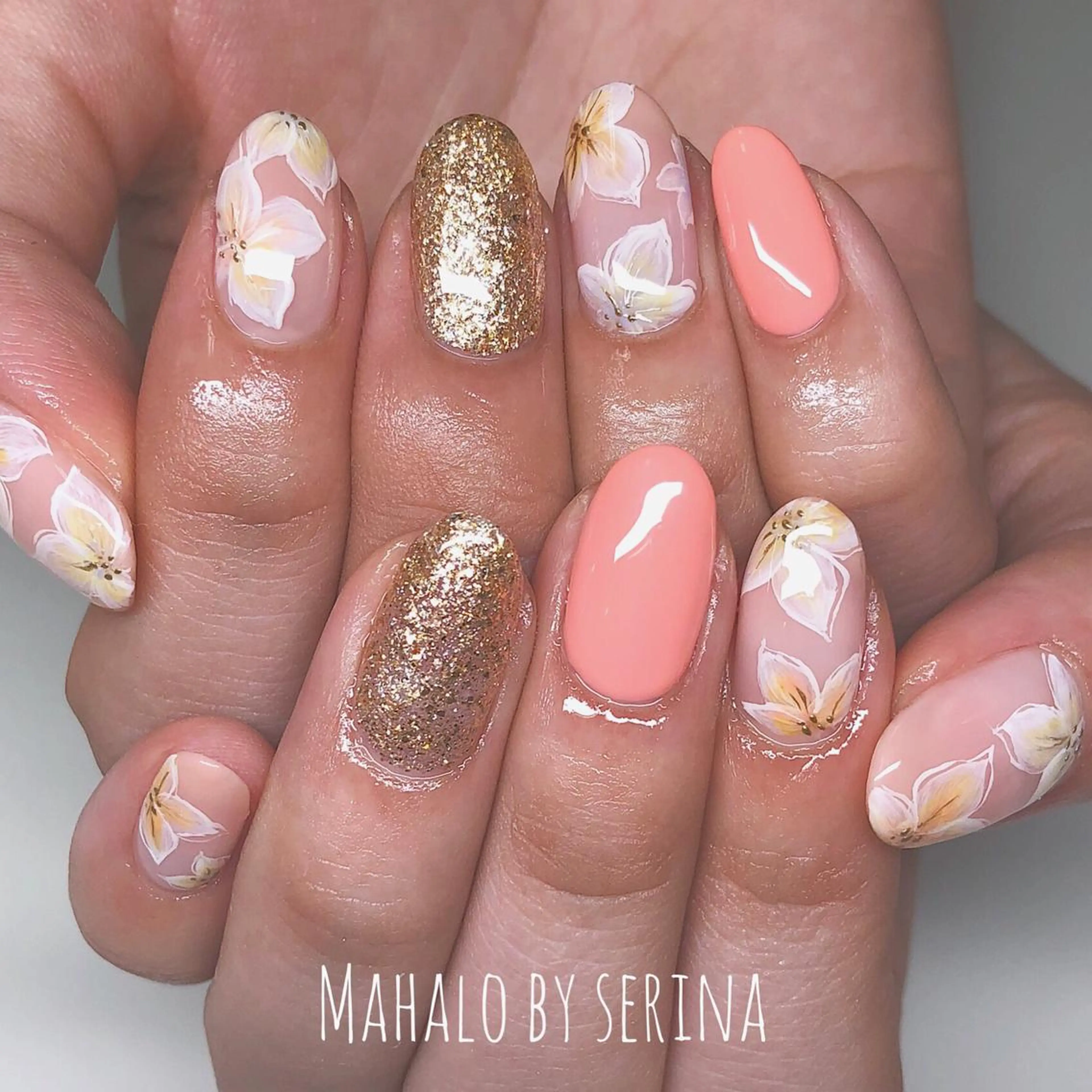 ミディアム カラー ネイル SUNNY BAE. SERINAのネイルデザイン