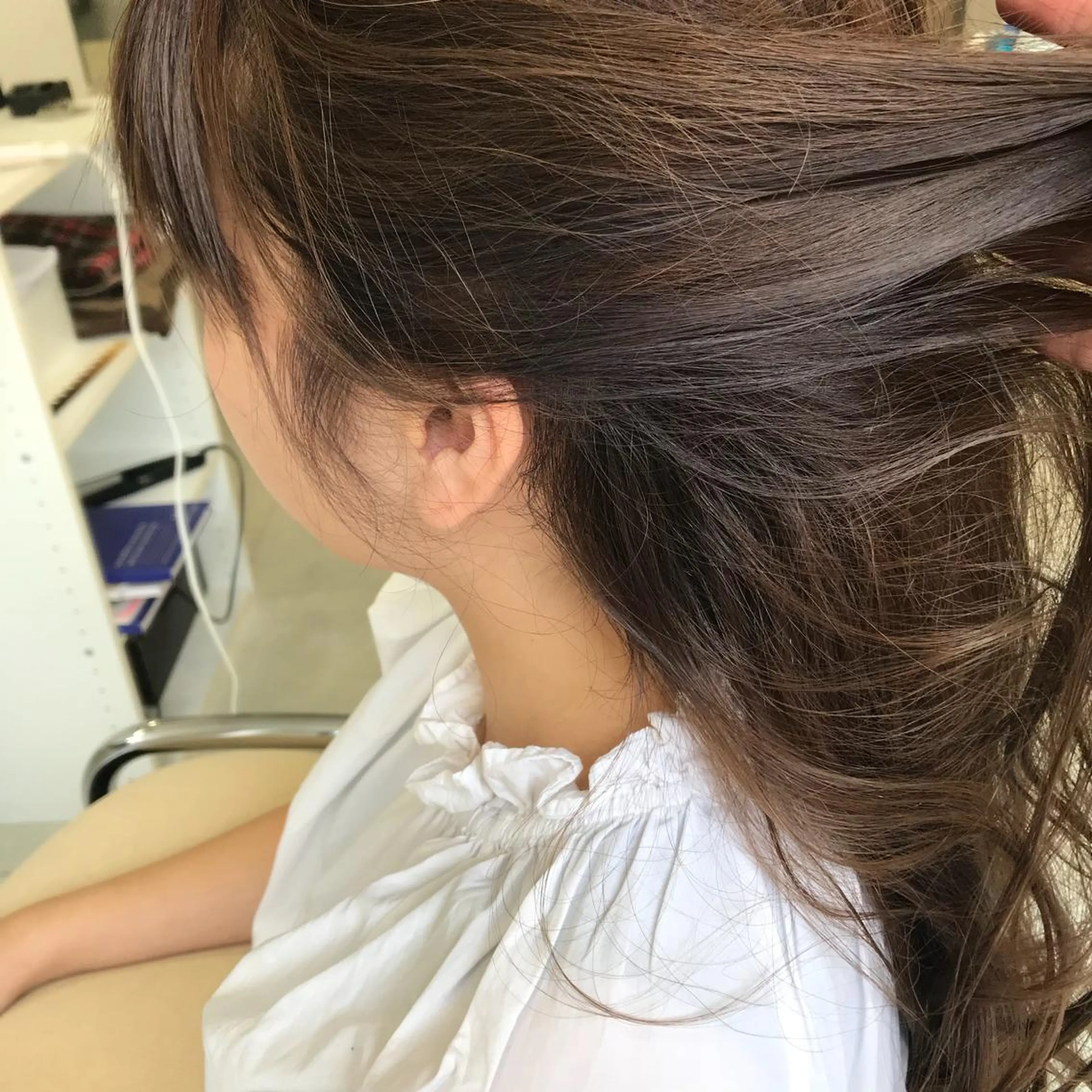 ロング ヘアカラー 長谷川 誠志のヘアスタイル