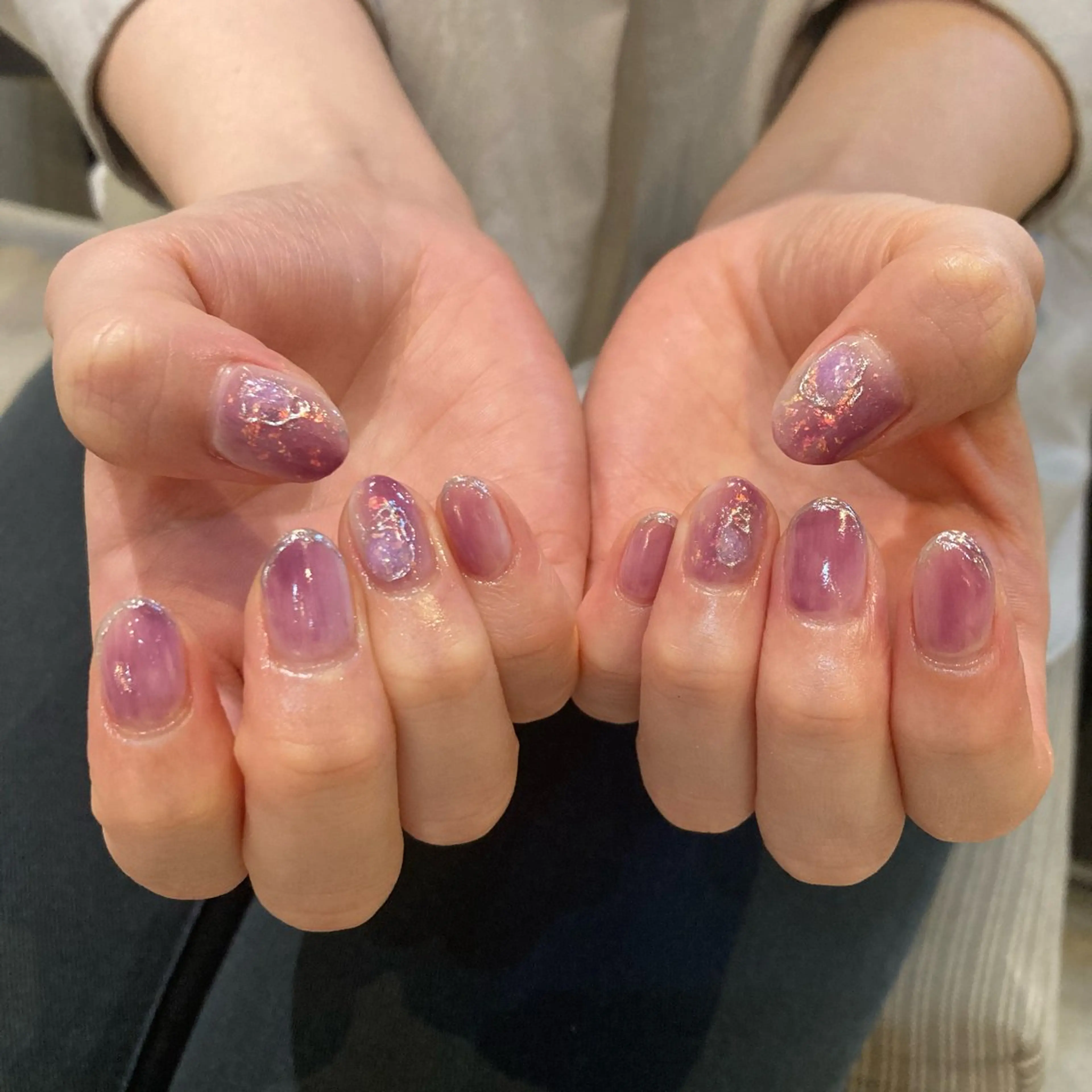 ネイル ミラーネイル ハンドネイル shio ♡ 17.20日空きありのネイルデザイン