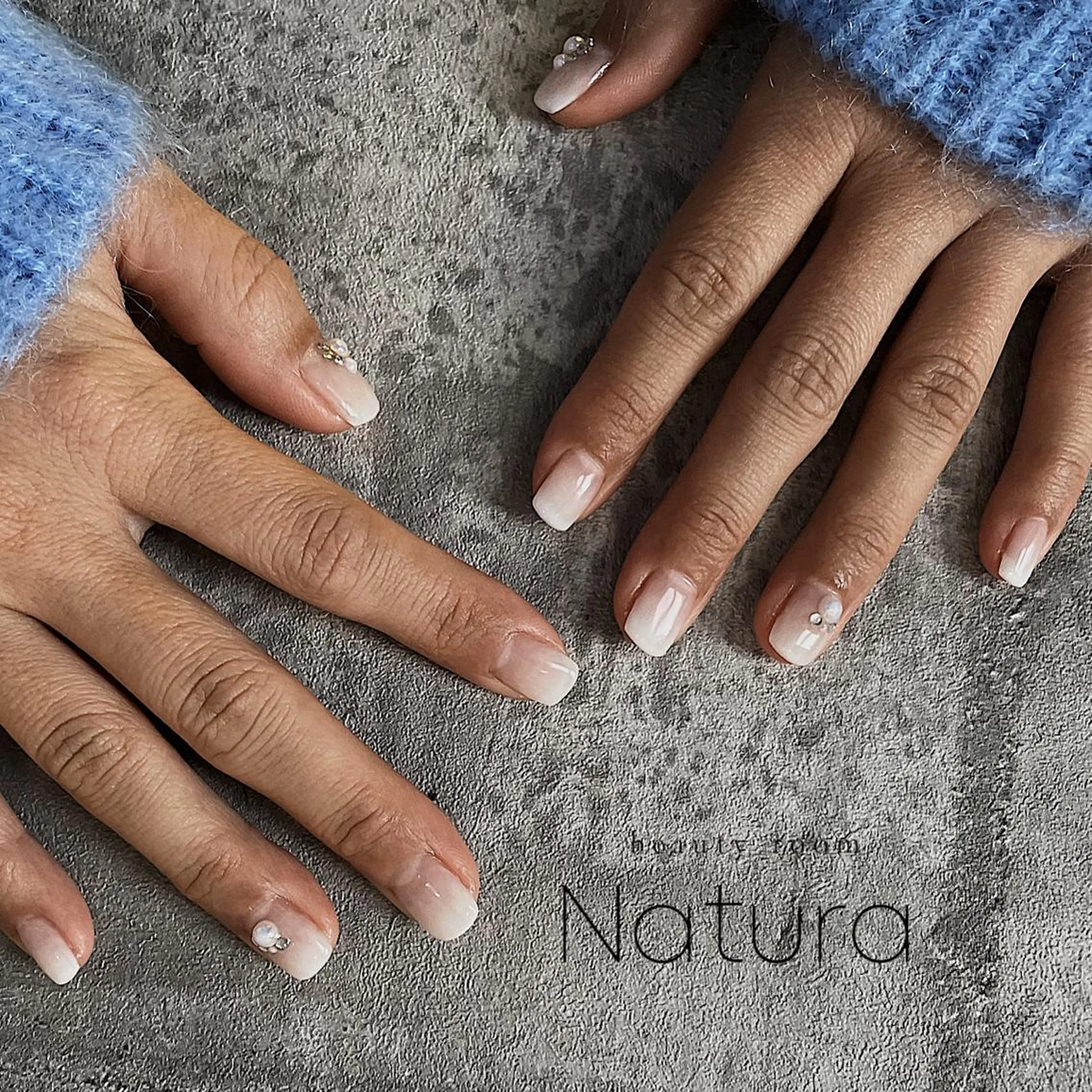 ネイル マツエク・マツパ アイブロウ 長さ出し ジェルネイル ハンドネイル beautyroom Naturaのネイルデザイン