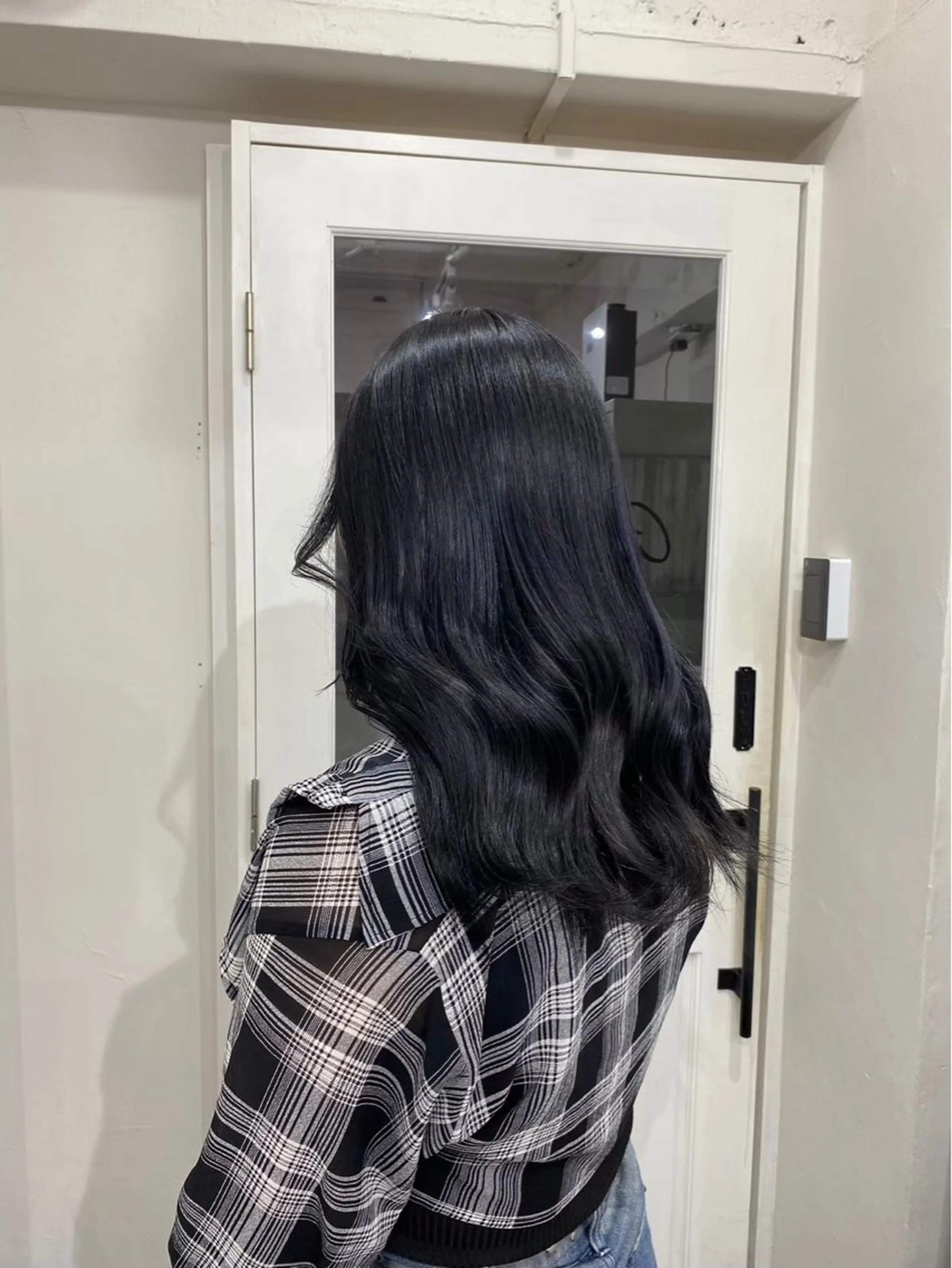 🐩落ちる黒🩶【黒染めじゃないワンカラー】＋2step treatmentの写真