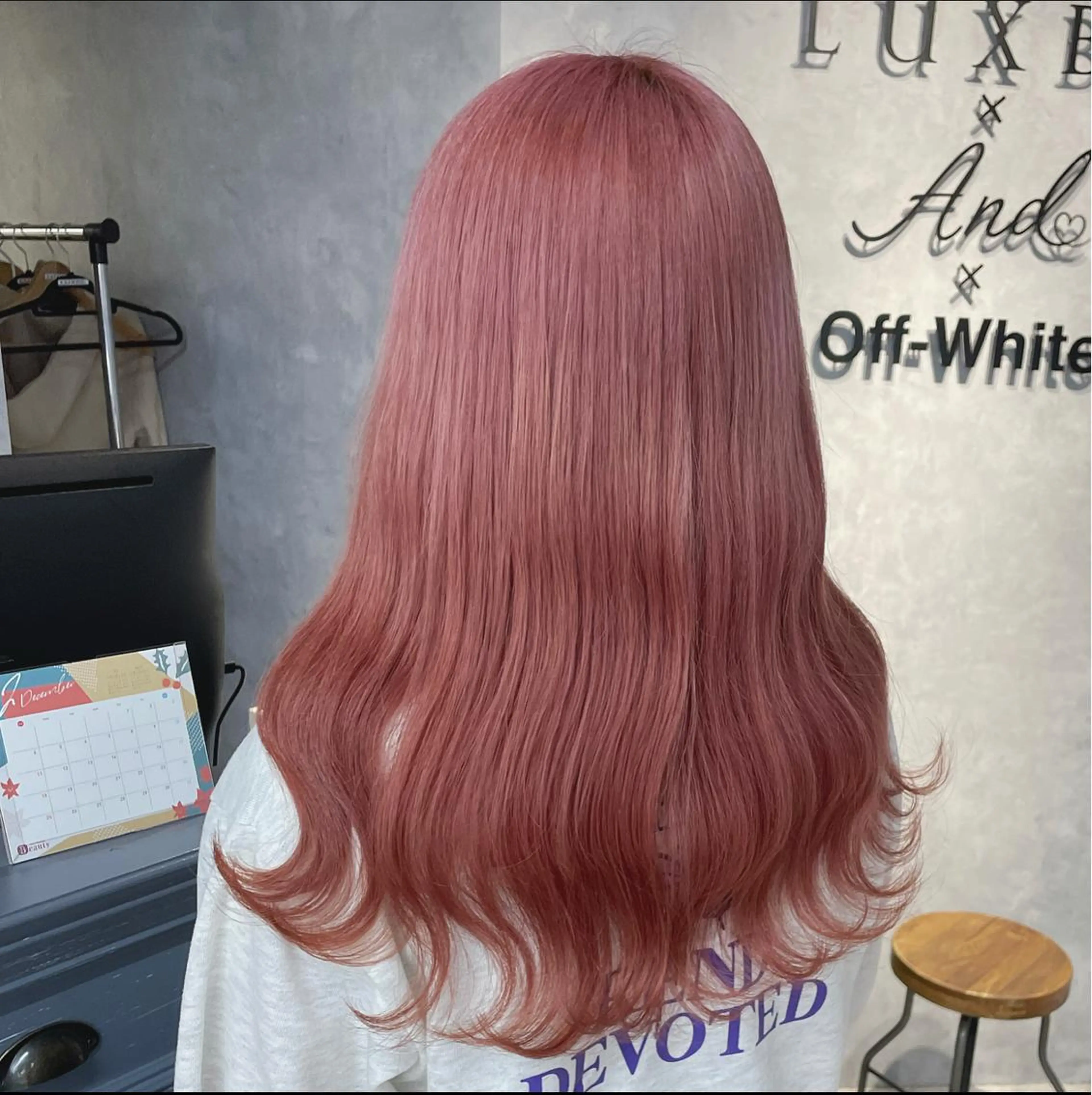 ロング カラー ダブルカラー ピンクカラー ヘアカラー トリートメント ブリーチ&エクステ 🥀ケアカラー特化のヘアスタイル