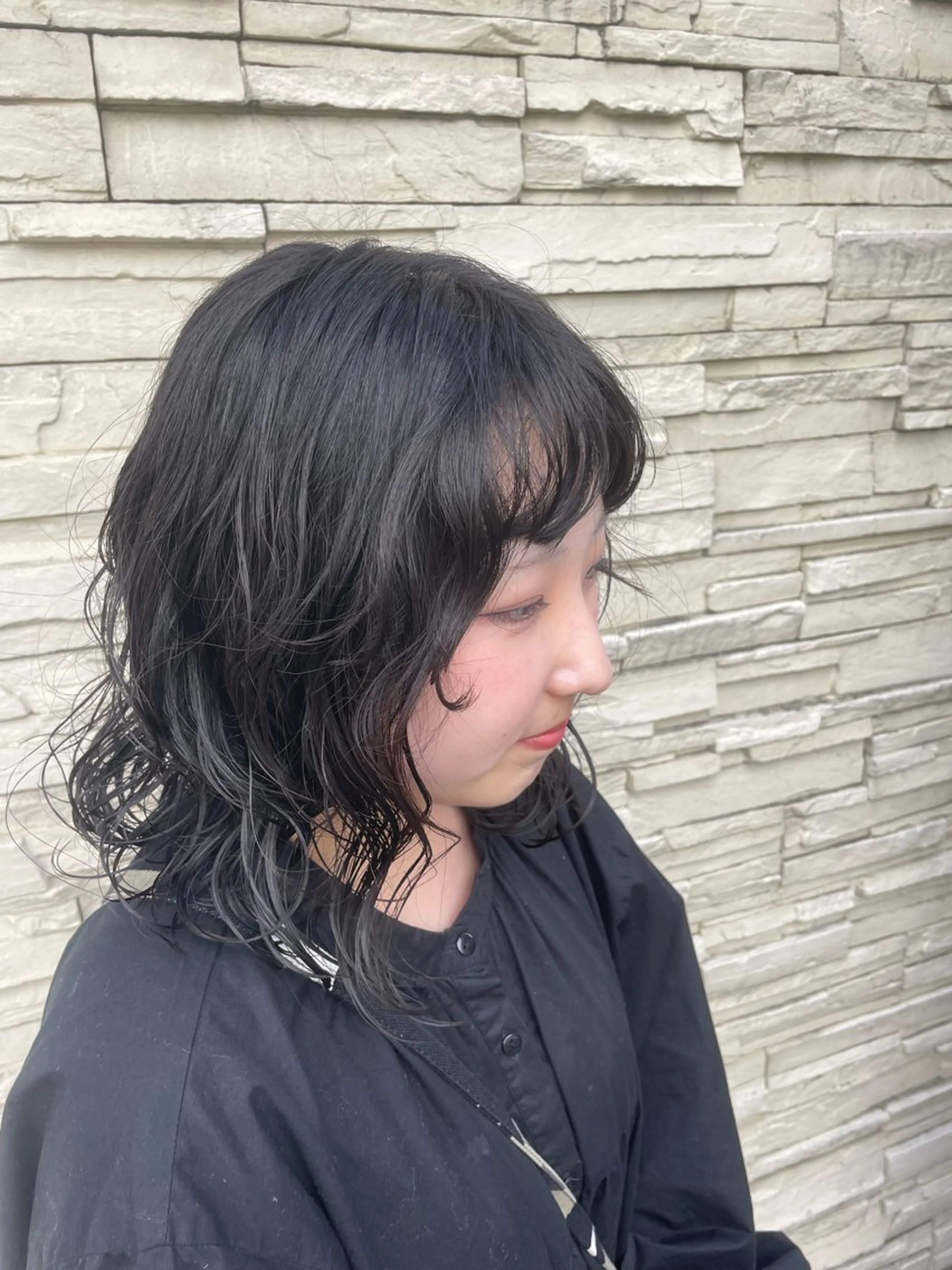 ミディアム パーマ ミディアムパーマ 韓国ヘア/パーマ スタイル　北川玲聖のヘアスタイル