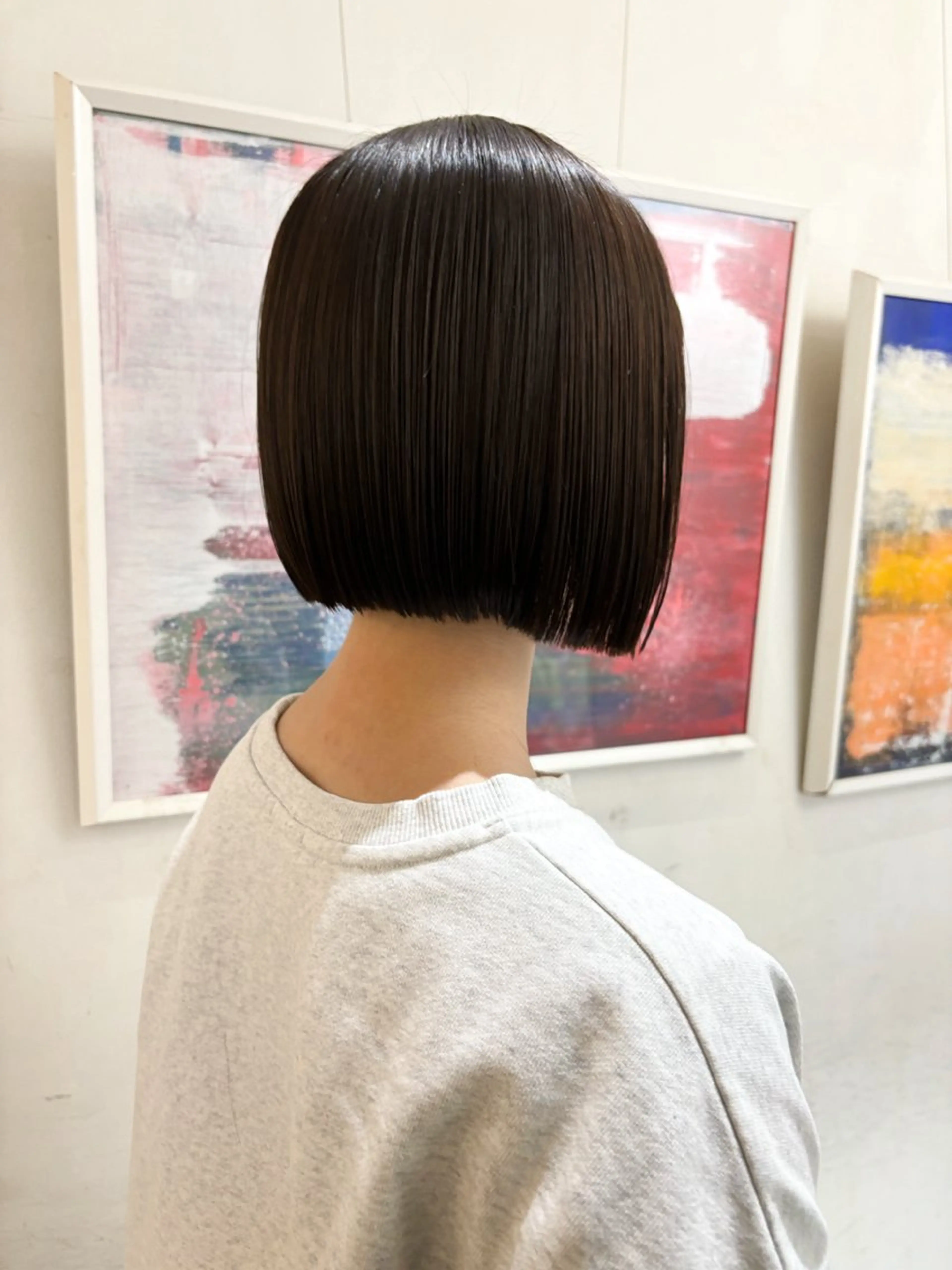 ショート カラー 透明感カラー ボブ asuka/似合わせ /レイヤー/暖色のヘアスタイル