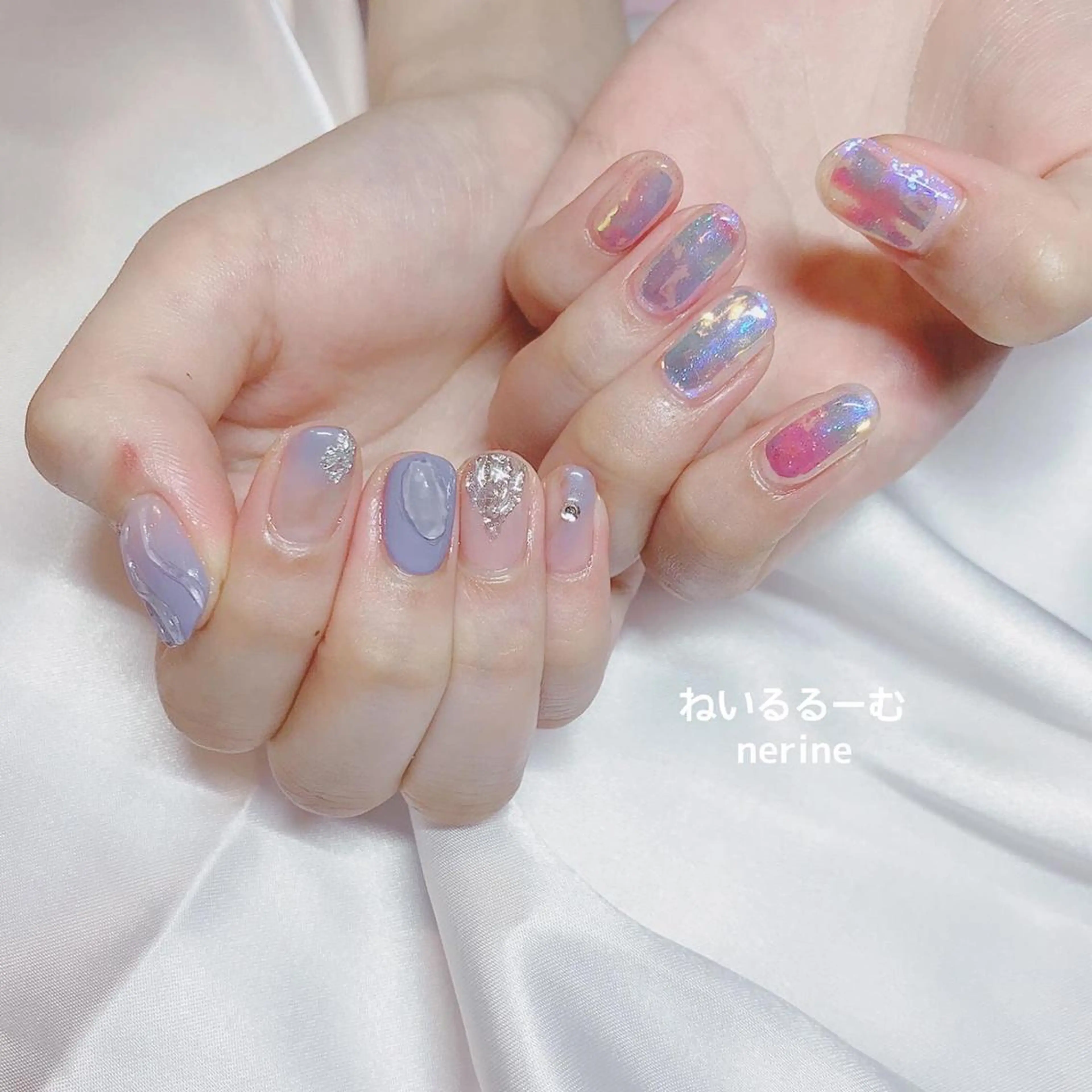 ネイル 氷ネイル・うるうるネイル NAILST Naomiのネイルデザイン