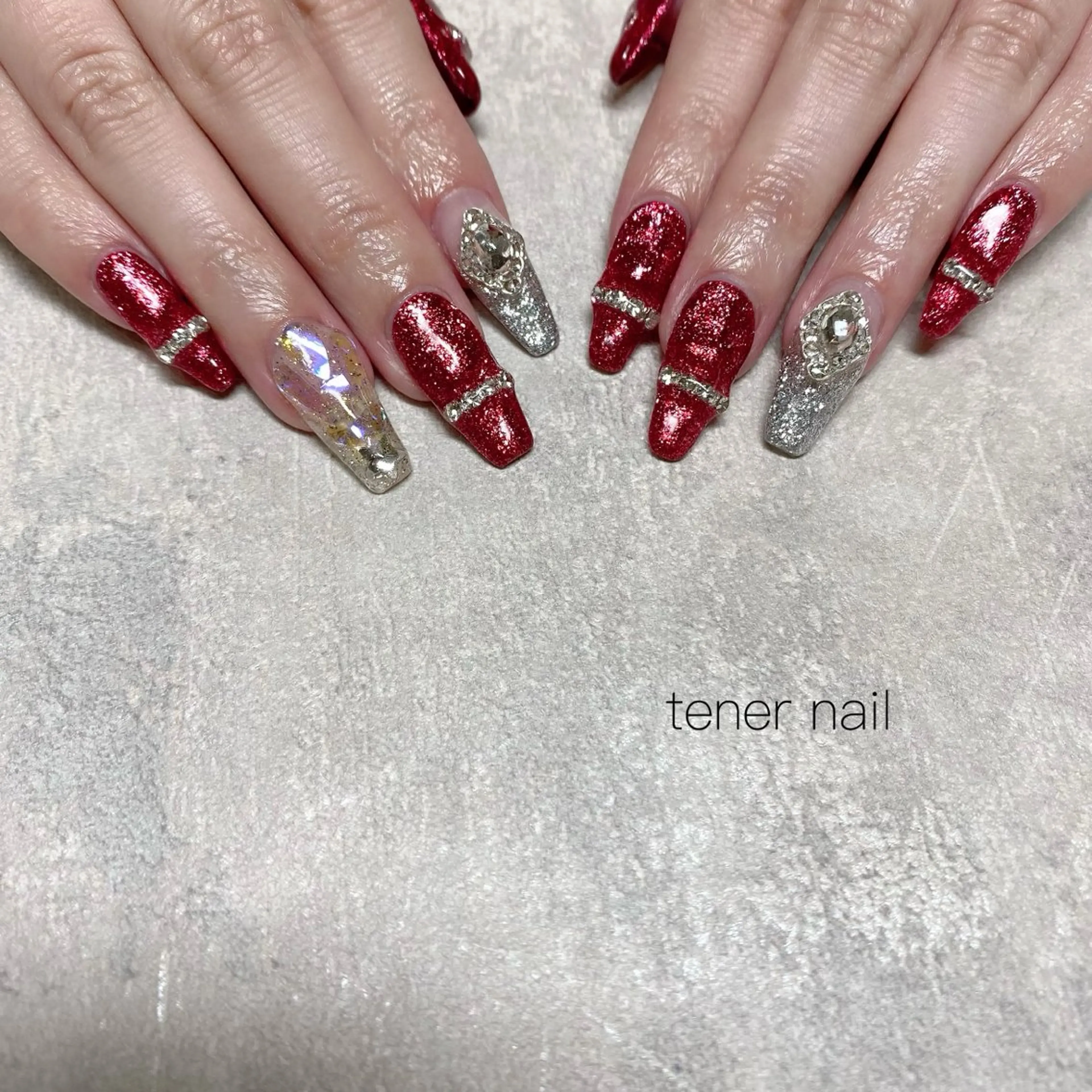 ネイル 冬ネイル クリスマス ハンドネイル テネルネイル tener nailのネイルデザイン