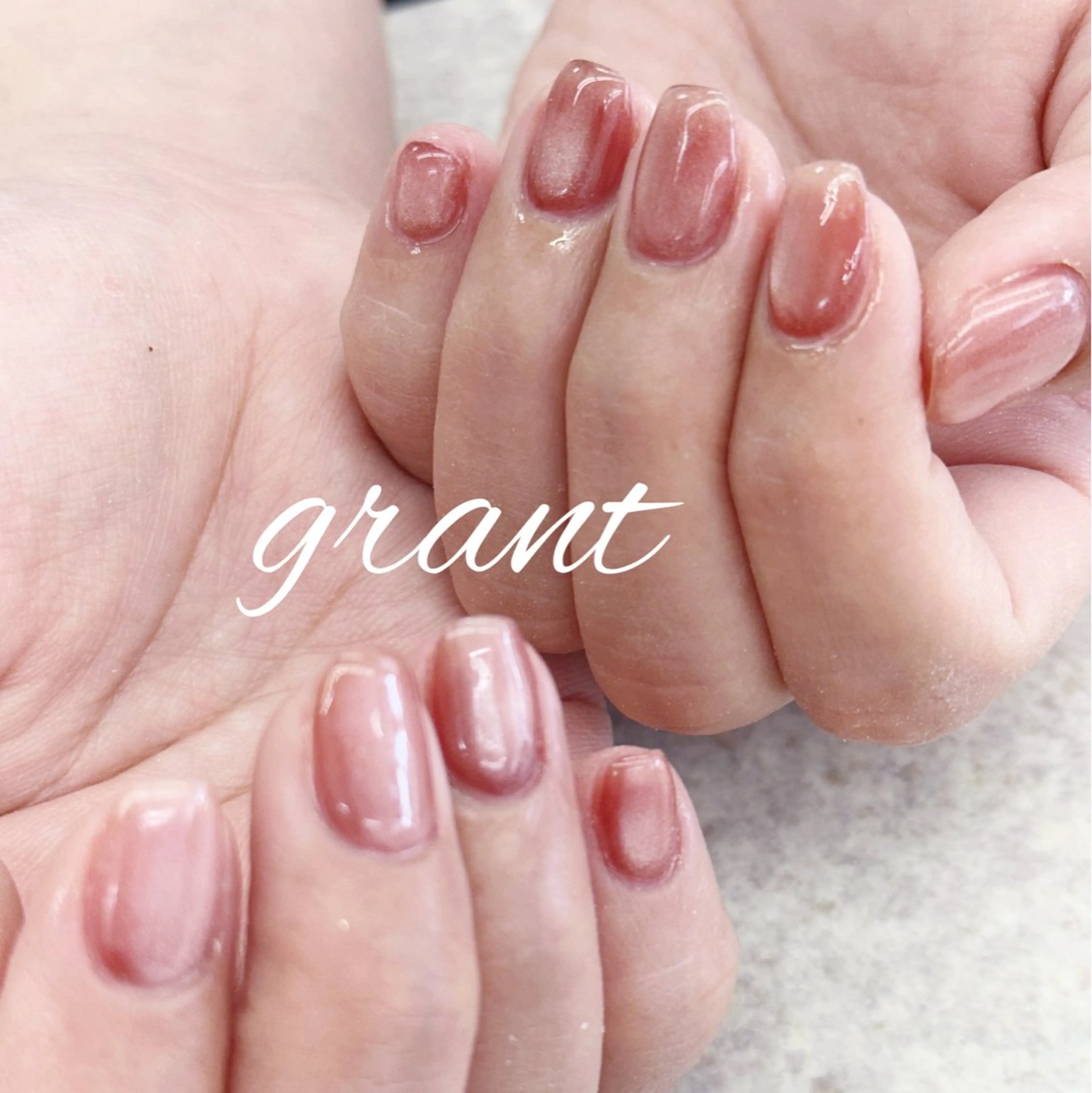 ネイル マグネットネイル シンプルネイル ハンドネイル nailsalon grantのネイルデザイン
