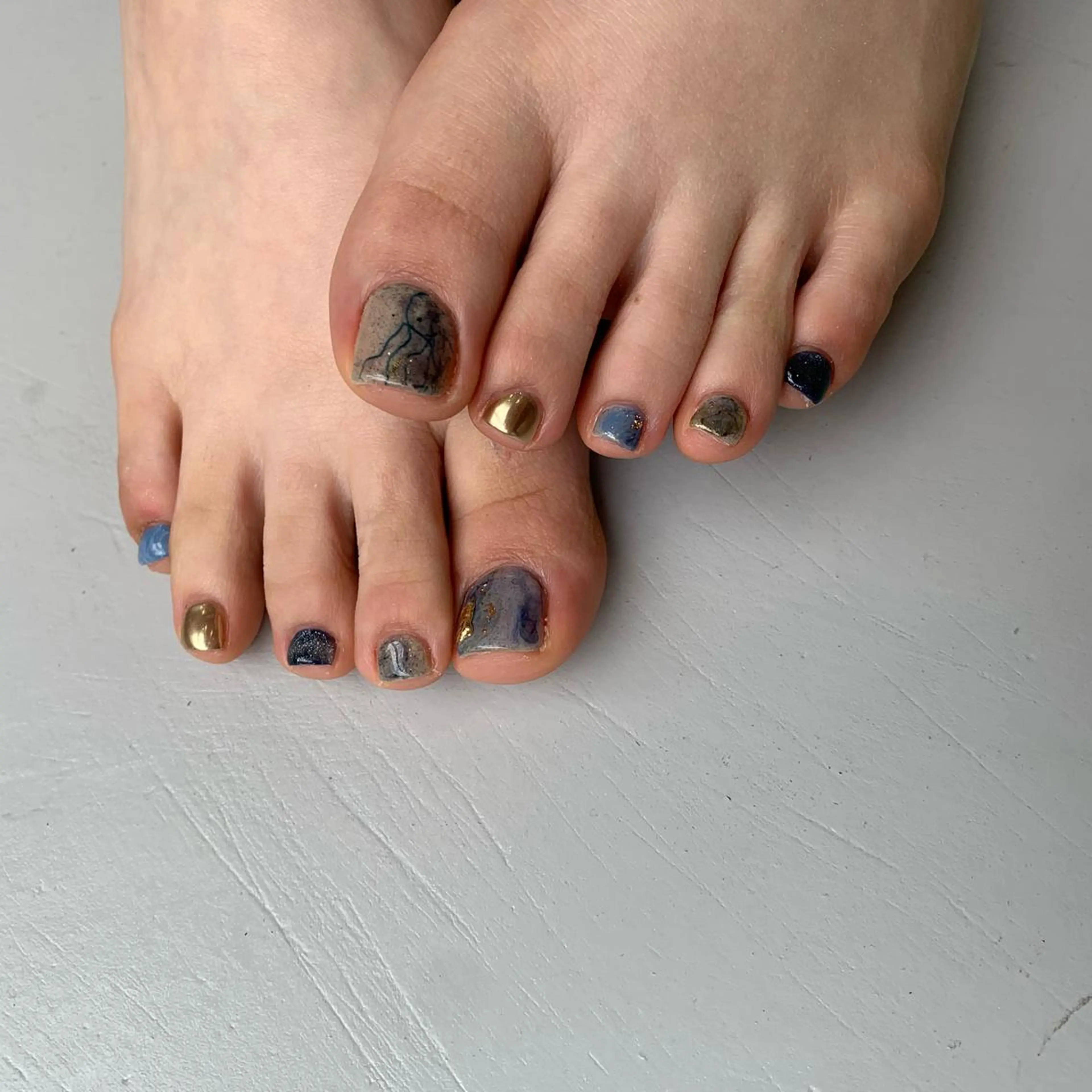 【特別価格】ご新規様10%オフ！ 🩰フットネイル/オフ無し・10本デザインコースの写真