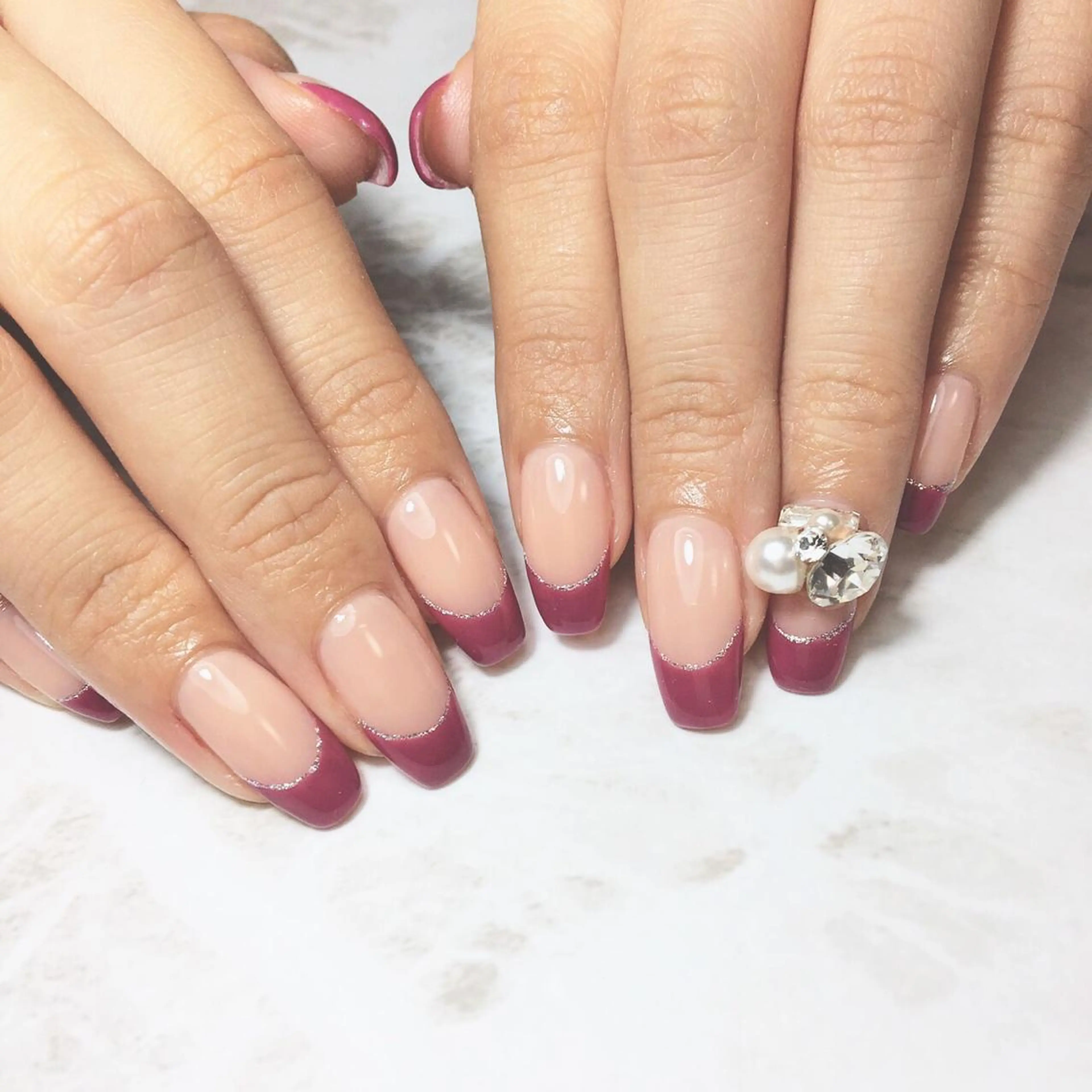 ネイル ラメ(グリッター) Lee.nail ハルカのネイルデザイン